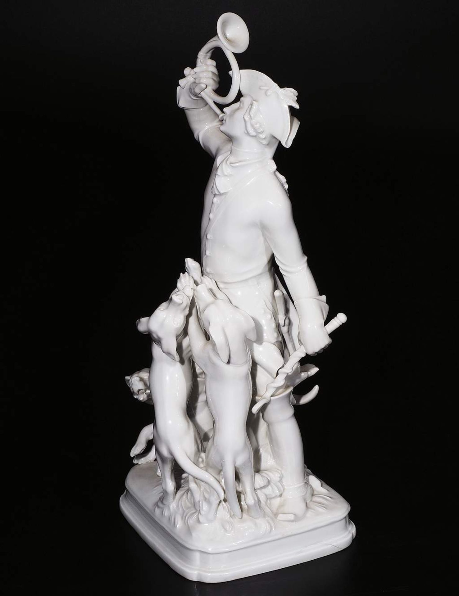 Figurengruppe "Jäger mit Jagdhunden", MEISSEN 1987, 1. Wahl. - Image 5 of 7