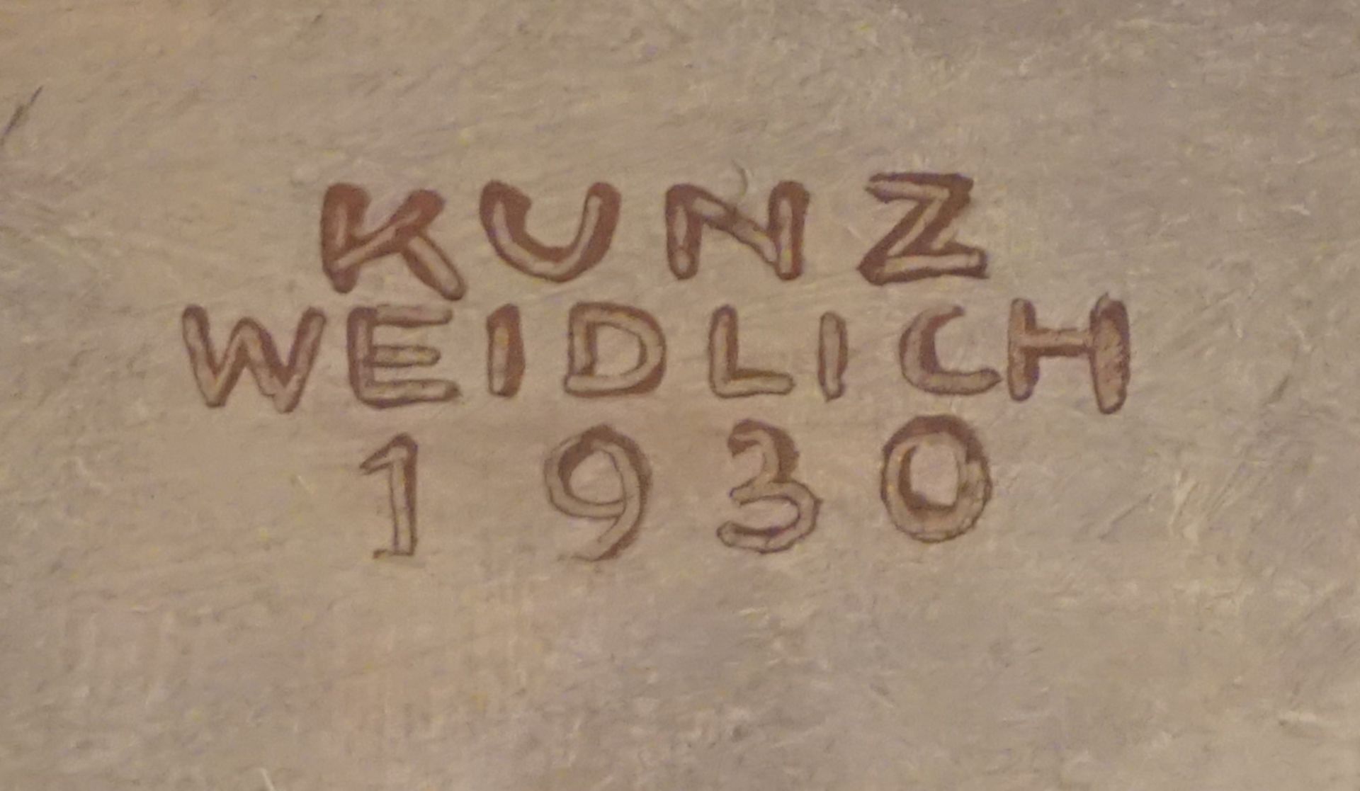 1 Ölgemälde r.o. sign. Kunz WEIDLICH (wohl 1878-1940) - Bild 3 aus 4