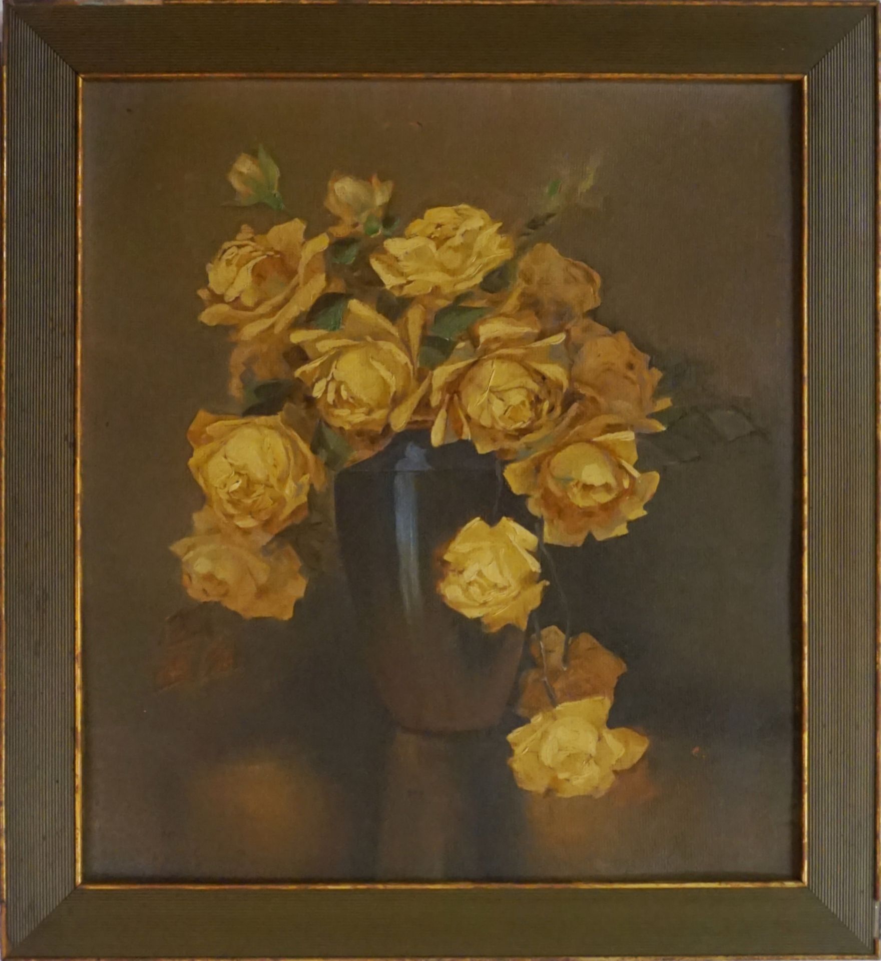 3 Ölgemälde versch. Künstler (20. Jh.): "Gelbe Rosen" l.u. sign. A. GODEMANN l.u. dat. 1923 ca. 51,5 - Bild 3 aus 3