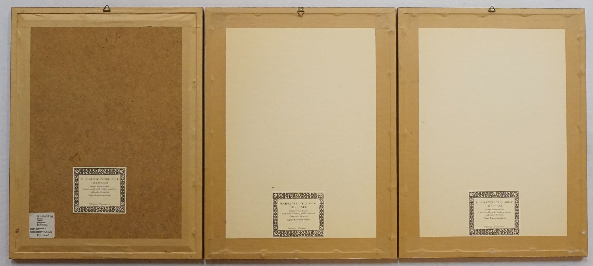 3 handkolorierte Kupferstiche wohl Georg Wolfgang KNORR (wohl Nürnberg 1705-1761) und Nachfolgern: - Bild 2 aus 2