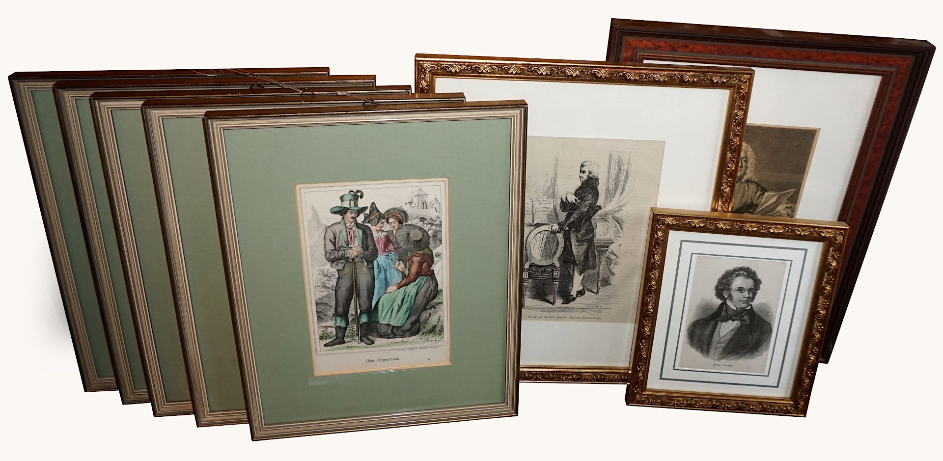 5 Lithographien wohl August VON HEYDEN (Hg.) "Blätter für Kostümkunde. Historische und Volks-Trachte - Bild 2 aus 3