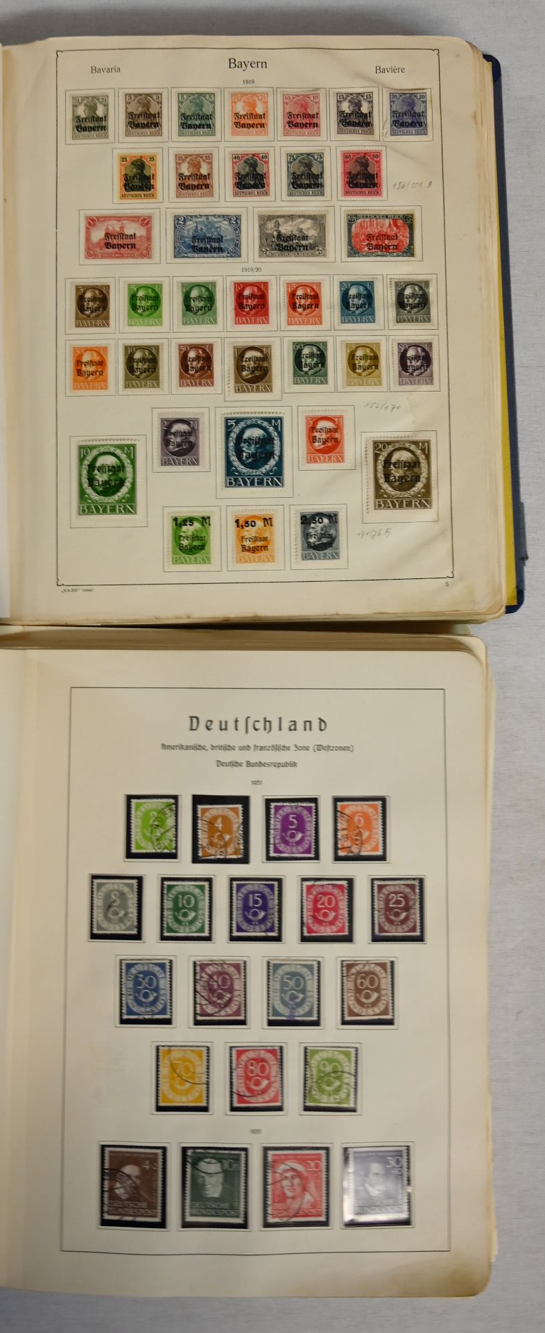 1 umfangreiches Konv. Briefmarken in ca. 50 Alben: Deutsches Reich, Bayern, 3. Reich, BRD, DDR, Alle