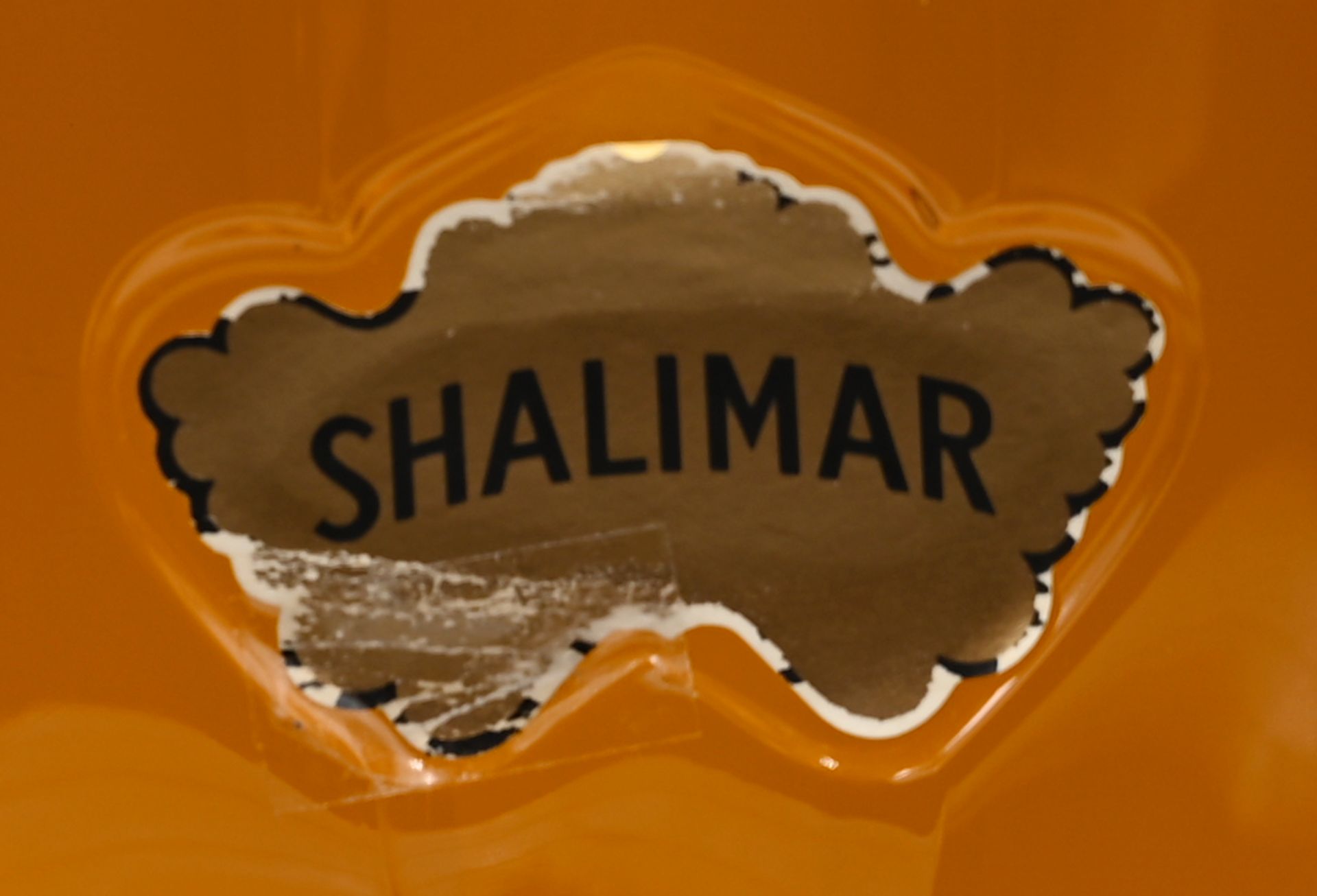 1 Parfümflacon "Shalimar" von GUERLAIN, Paris, mit Flüssigkeit, Gesamthöhe ca. 38cm, Gsp. - Bild 2 aus 3