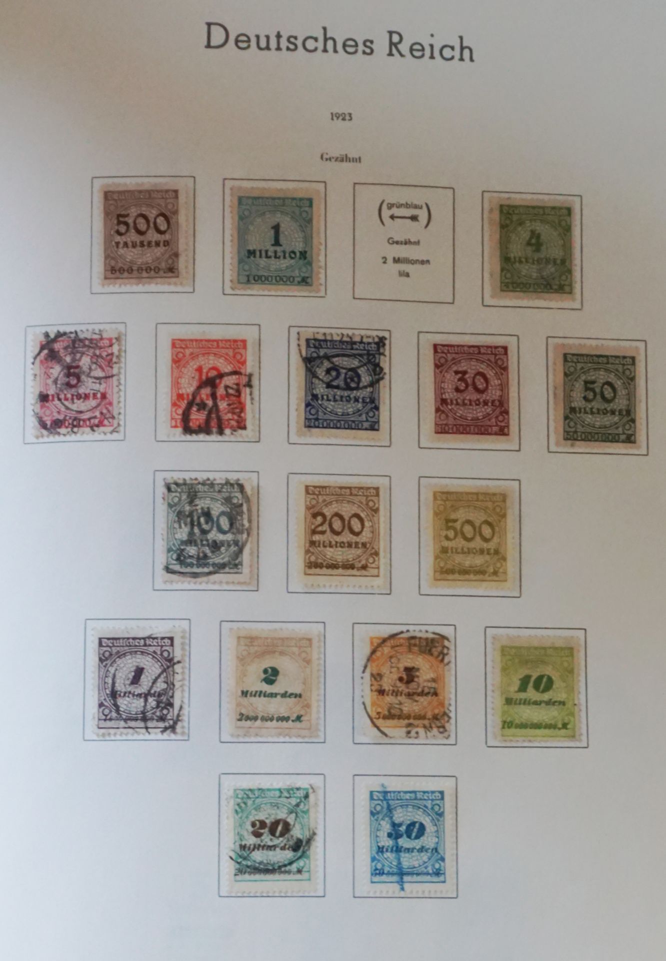 Briefmarkensammlung m. Eichentisch - Image 4 of 5