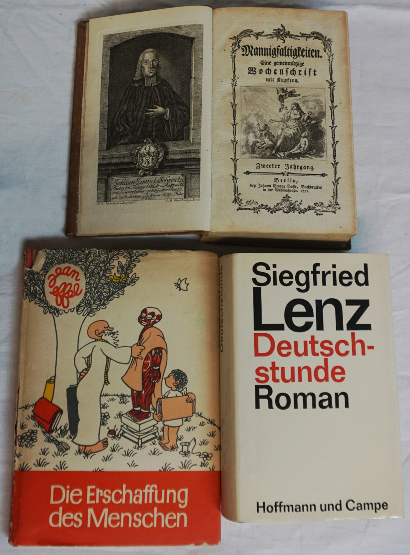 1 Konv. Bücher: 8 Werke von Siegfried LENZ je mit orig. Signatur;