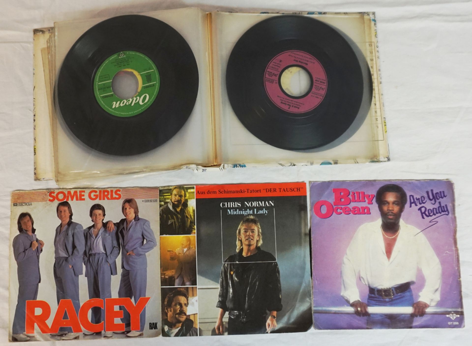 1 große Sammlung Schallplatten (ca. über 300 Stück) "Elvis", "Boney M.", "Michael Jackson", "ABBA",