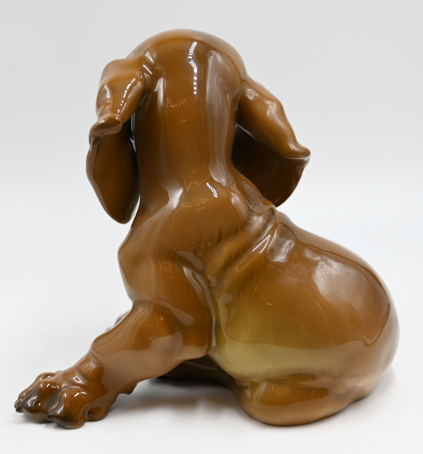 1 Figur Porzellan ROSENTHAL "Dackelwelpe", Entwurf Theodor KÄRNER (1884-1966), - Image 3 of 5