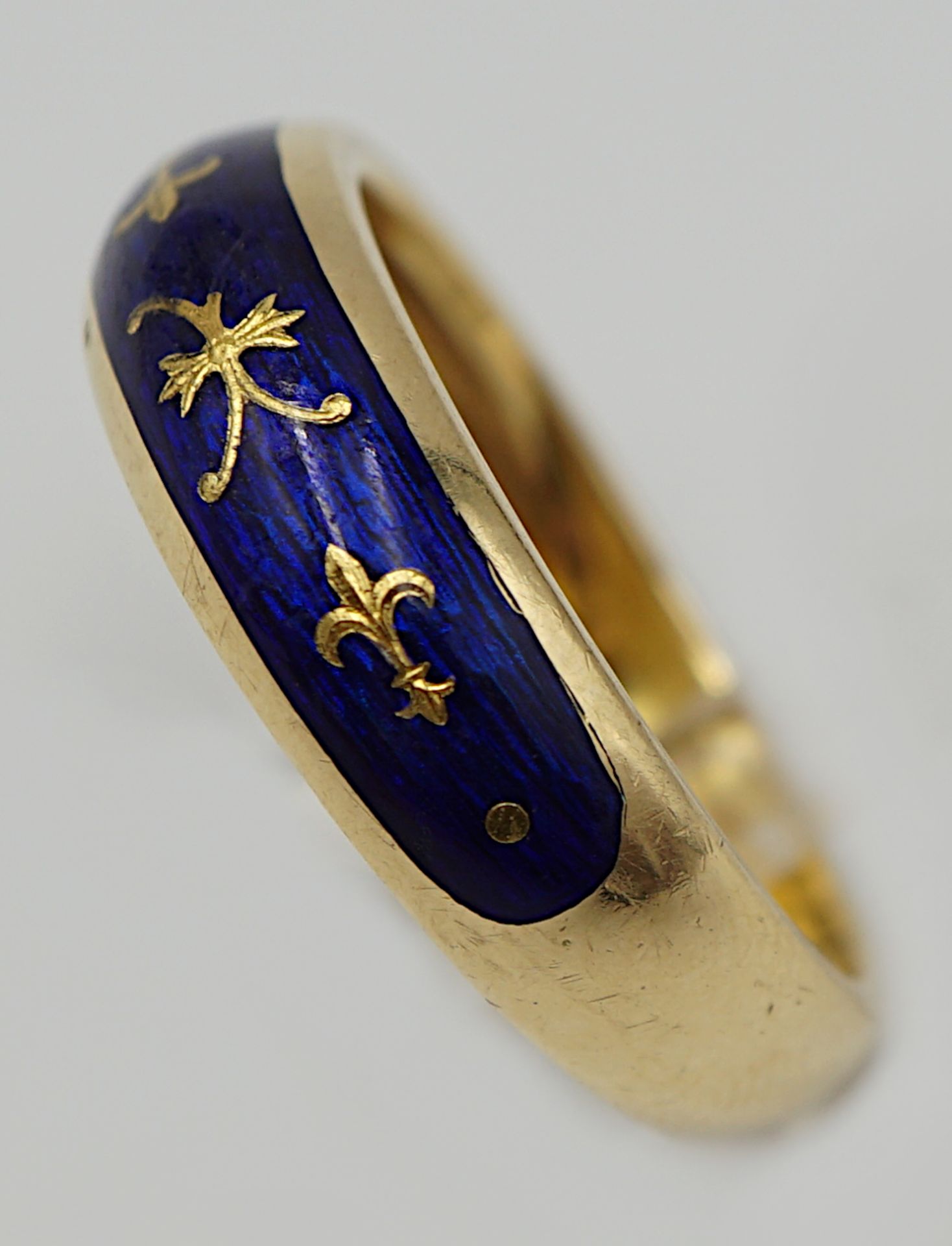 1 Damenring GG 18ct. FABERGÉ mit blauem Emaille - Image 2 of 2