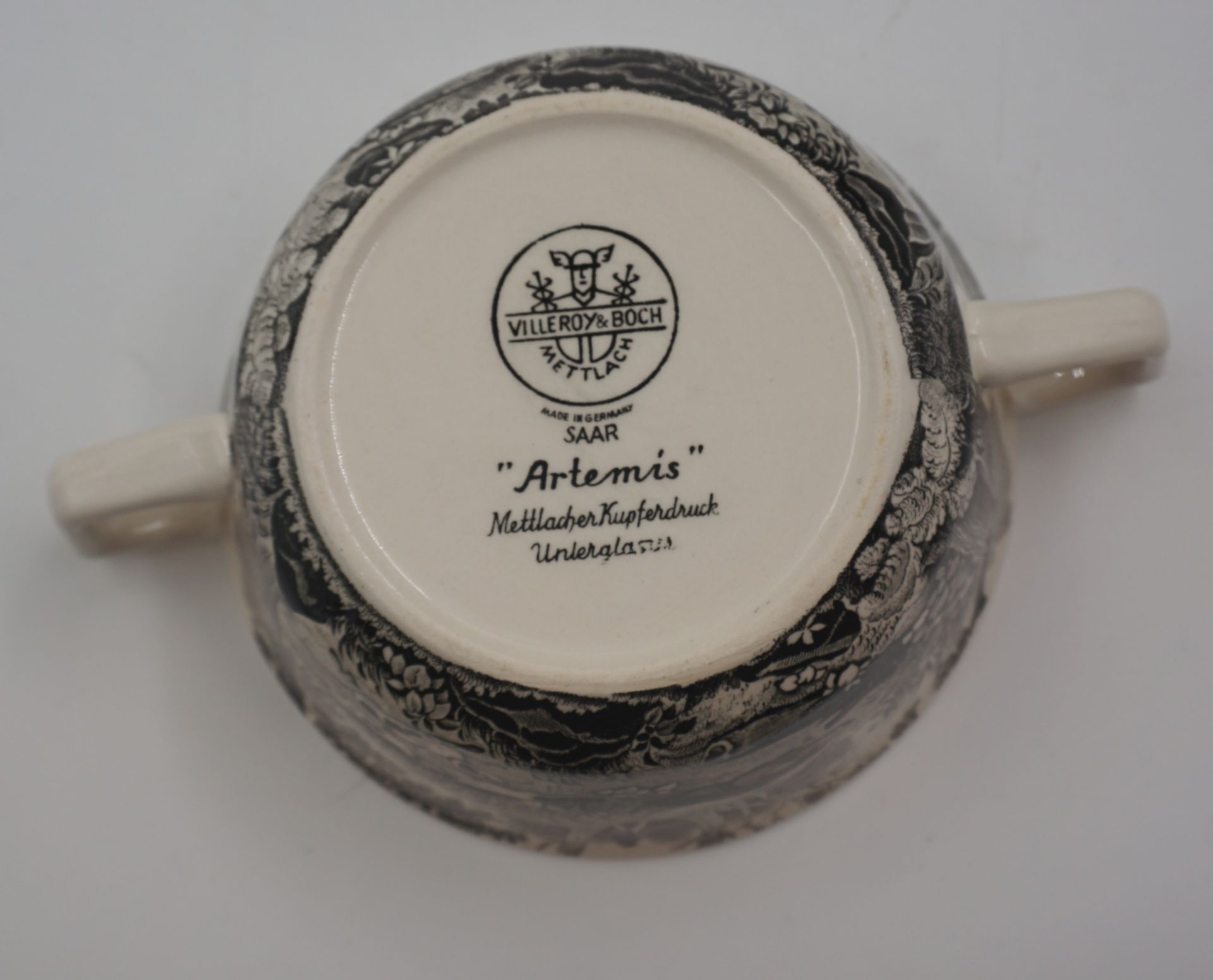 1 Speiseservice VILLEROY & BOCH "Artemis" Mettlacher Kupferdruck, für ca. 6 Personen, z.T. ber., min - Image 3 of 3