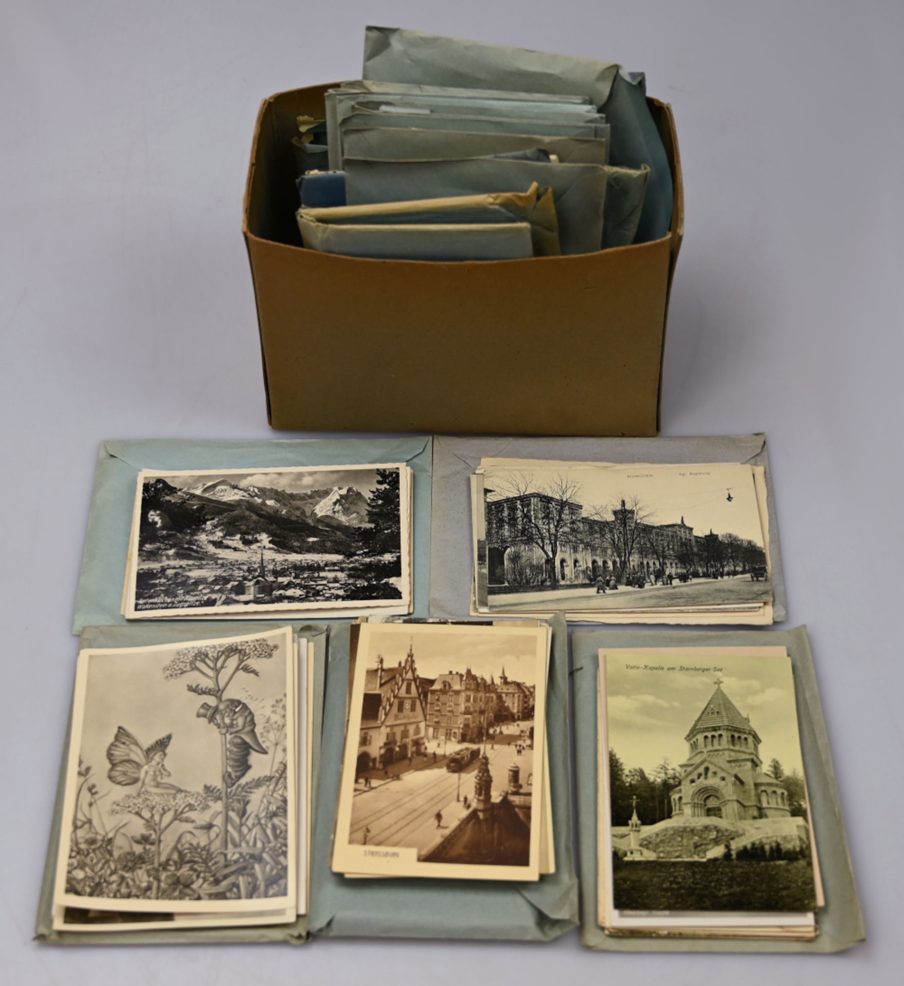 1 Konv. Postkarten z.T. um 1900-1930 z.T. frankiert Bayernmarken u.a. mit Landschaft-/Stadtansichten - Image 2 of 2