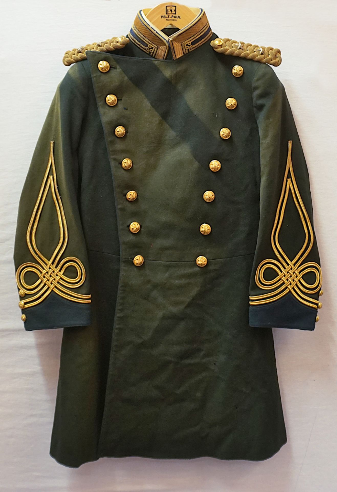 1 Uniformmantel eines 1st Leutnants der kaiserlichen japanischen Armee, wohl Meiji-Zeit um 1900