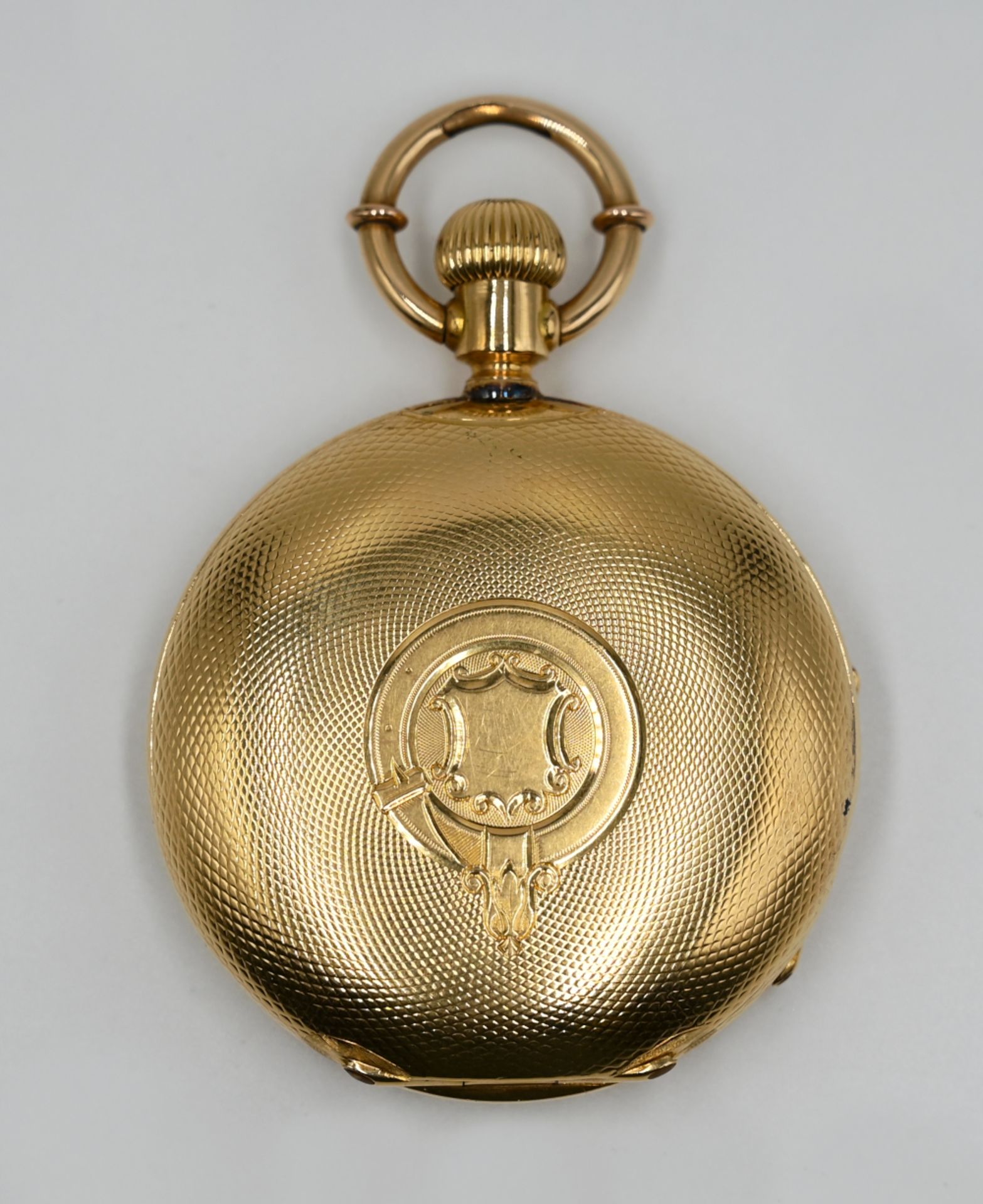 1 Herrentaschenuhr GG 18ct. um 1900, Gsp.