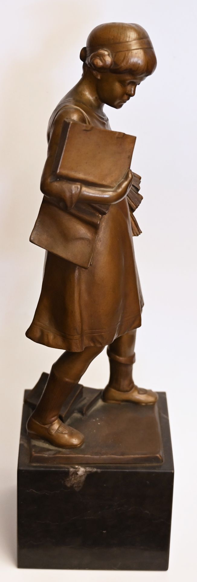 1 Figur wohl Bronze auf Plinthe bez. Prof. Victor H. SEIFERT (wohl Victor Heinrich S. 1870-1953) - Image 4 of 5