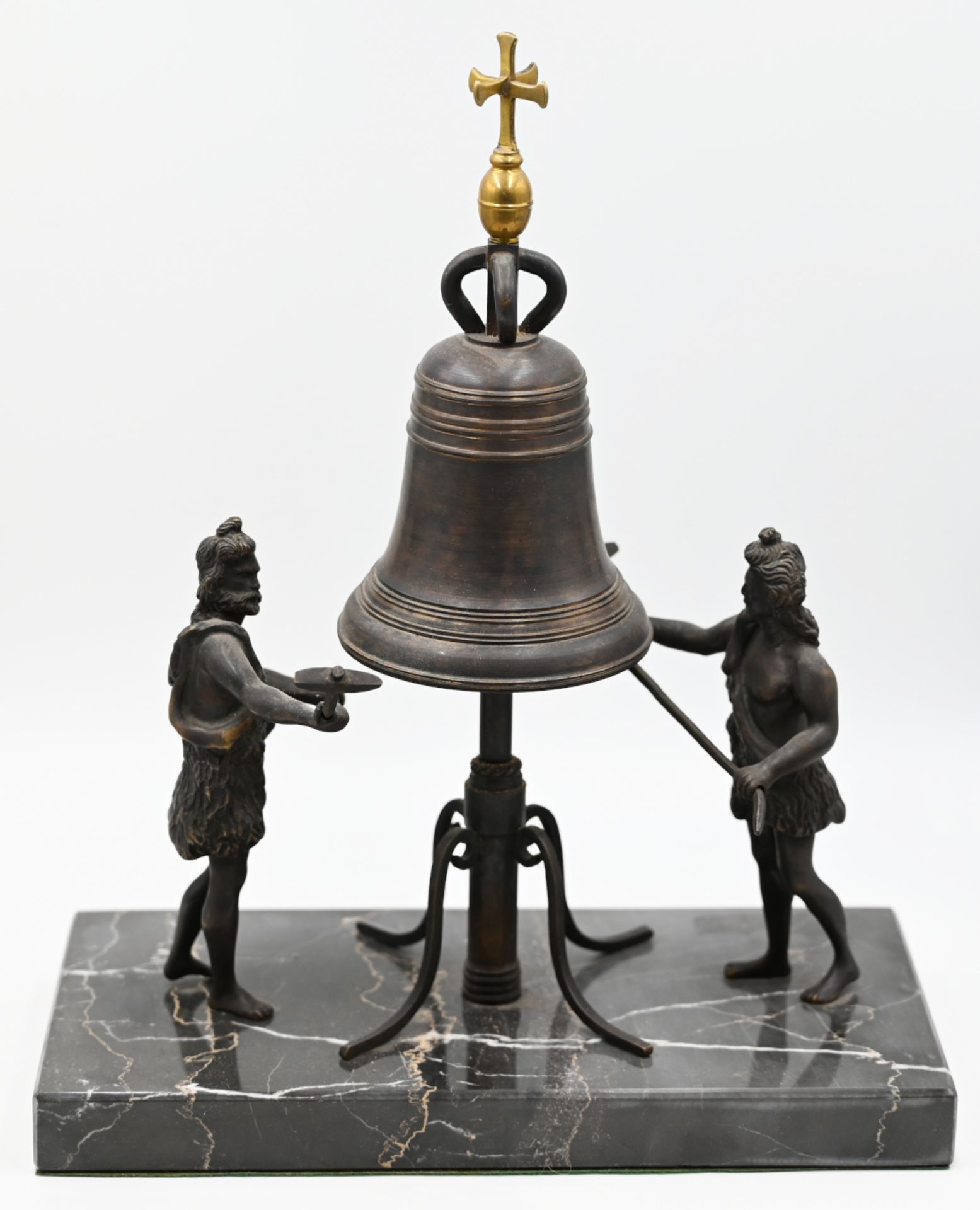 1 Figurengruppe wohl Bronze u.a., unsign., "Imori", (Kopie nach Paolo SAVIN), - Image 2 of 3