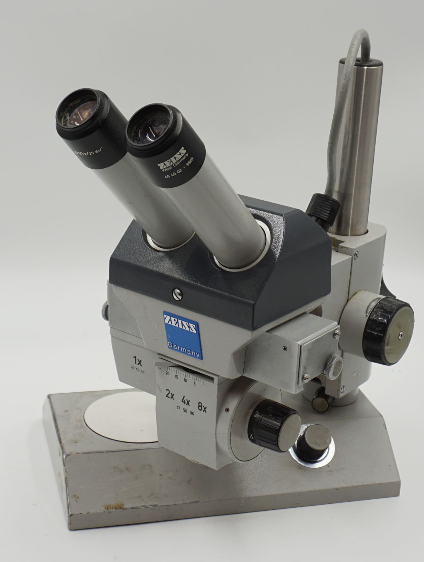 3 Mikroskope ZEISS "475110-9904", HENSOLDT, Wetzlar "48553", Ernst LEITZ, Wetzlar, je ber./Gsp.