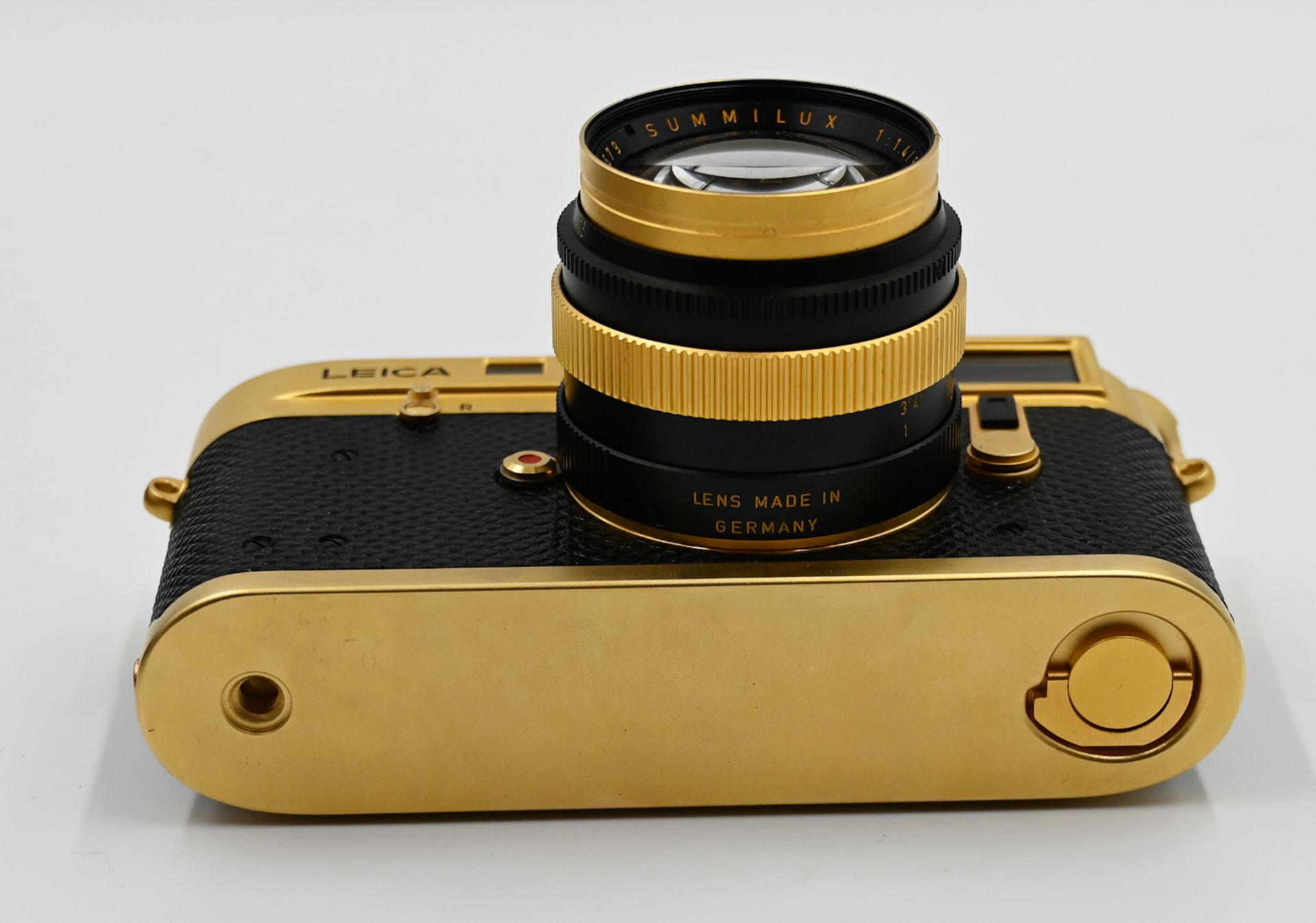 1 Fotoapparat LEICA (LEITZ, Canada) "M4-2" Nr. 100-0014 von 1979, Gehäuse vergoldet, - Bild 3 aus 8