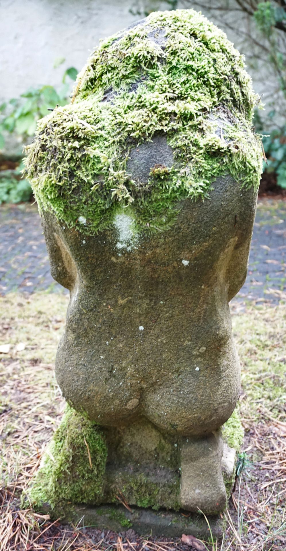 1 Sandsteinskulptur "Eva" von Hans Georg MÜLLER, Bamberg, H ca. 80cm, Asp. - Bild 3 aus 3