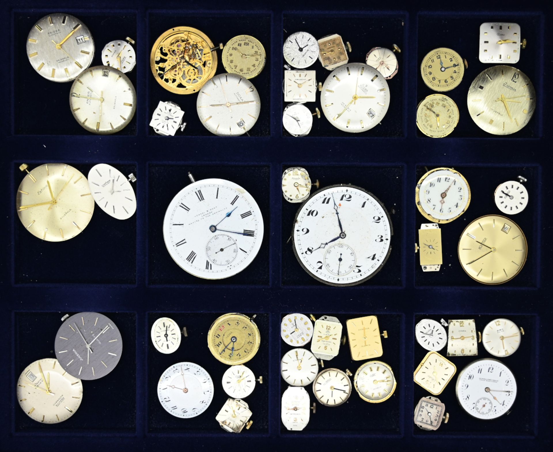 1 Konvolut Taschen- und Armbanduhrwerke z.T. um 1900, jeweils Asp./ Gsp.