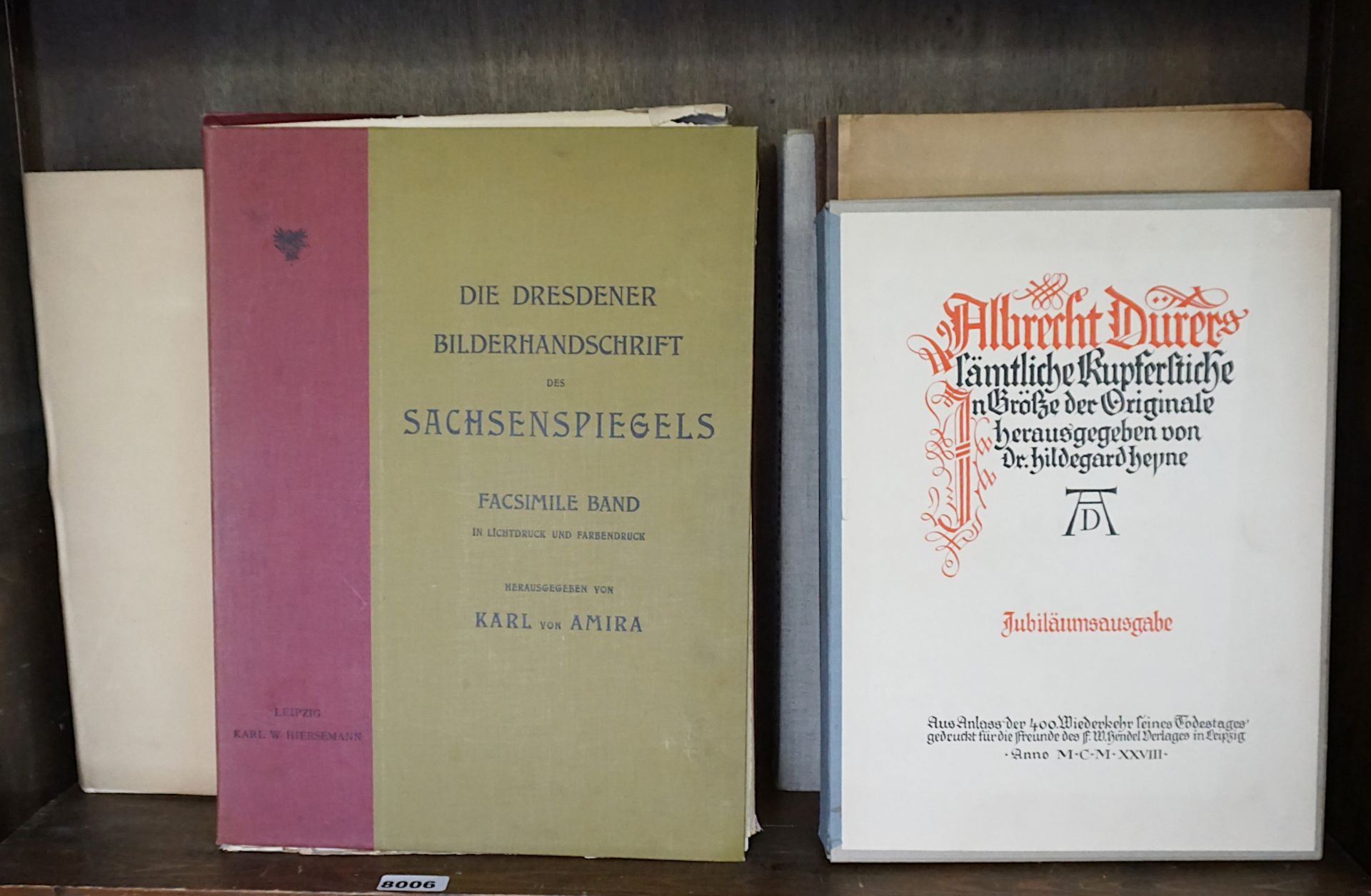6 Faksimile/Mappenwerke u.a., z.B. Hartmann SCHEDEL "Buch der Chroniken",