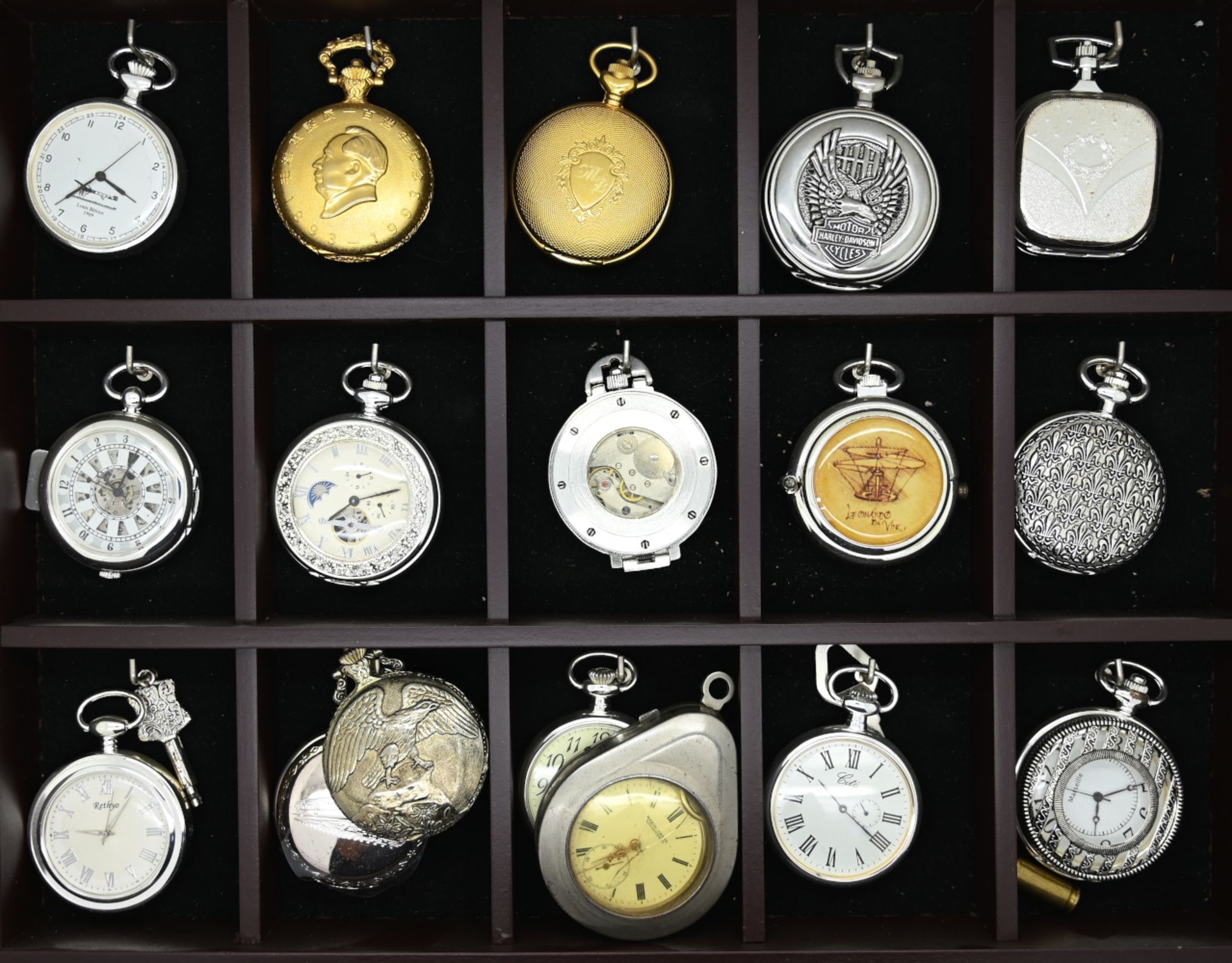 1 Konvolut Armbanduhren Metall u.a., z.T. vergoldet, Taschenuhren jeweils nztl., jeweils Asp./ Gsp., - Bild 3 aus 3