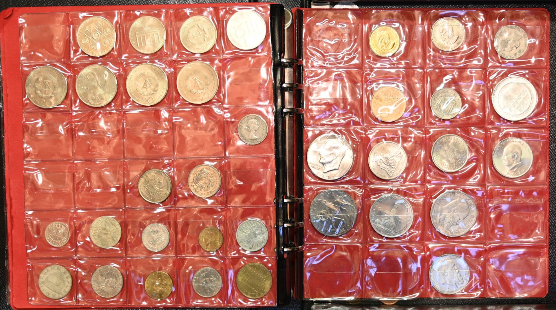 1 Konvolut Münzen/ Medaillen: Silber u.a. BRD 5DM, Deutsches Reich, DDR, Zahlgeld versch. Länder, im