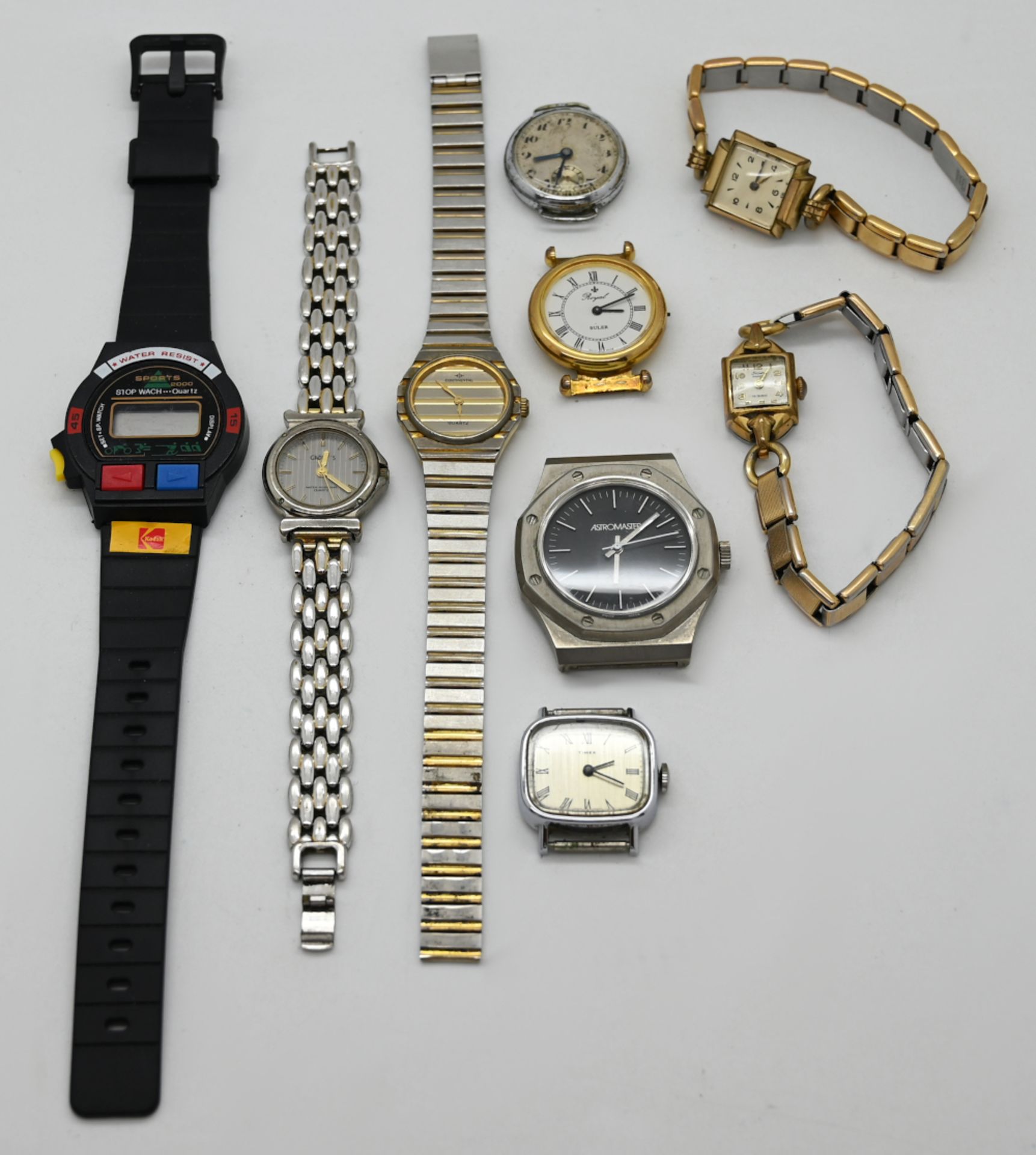 1 Uhrengehäuse ANKER GG 14ct., sowie verschiedene Armbanduhren: Metall, Kunststoff, Leder u.a. jew. - Bild 2 aus 2