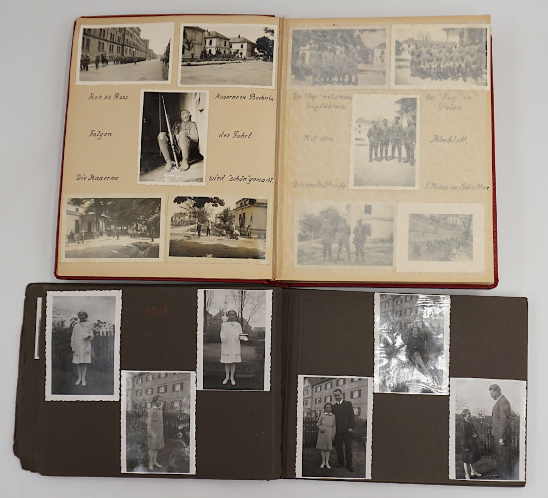 1 Album mit Fotografien 1939/1940er Jahre, u.a. "Ausbildung", "Polen", "Dünkirchen", "Lille", "Paris - Image 2 of 2