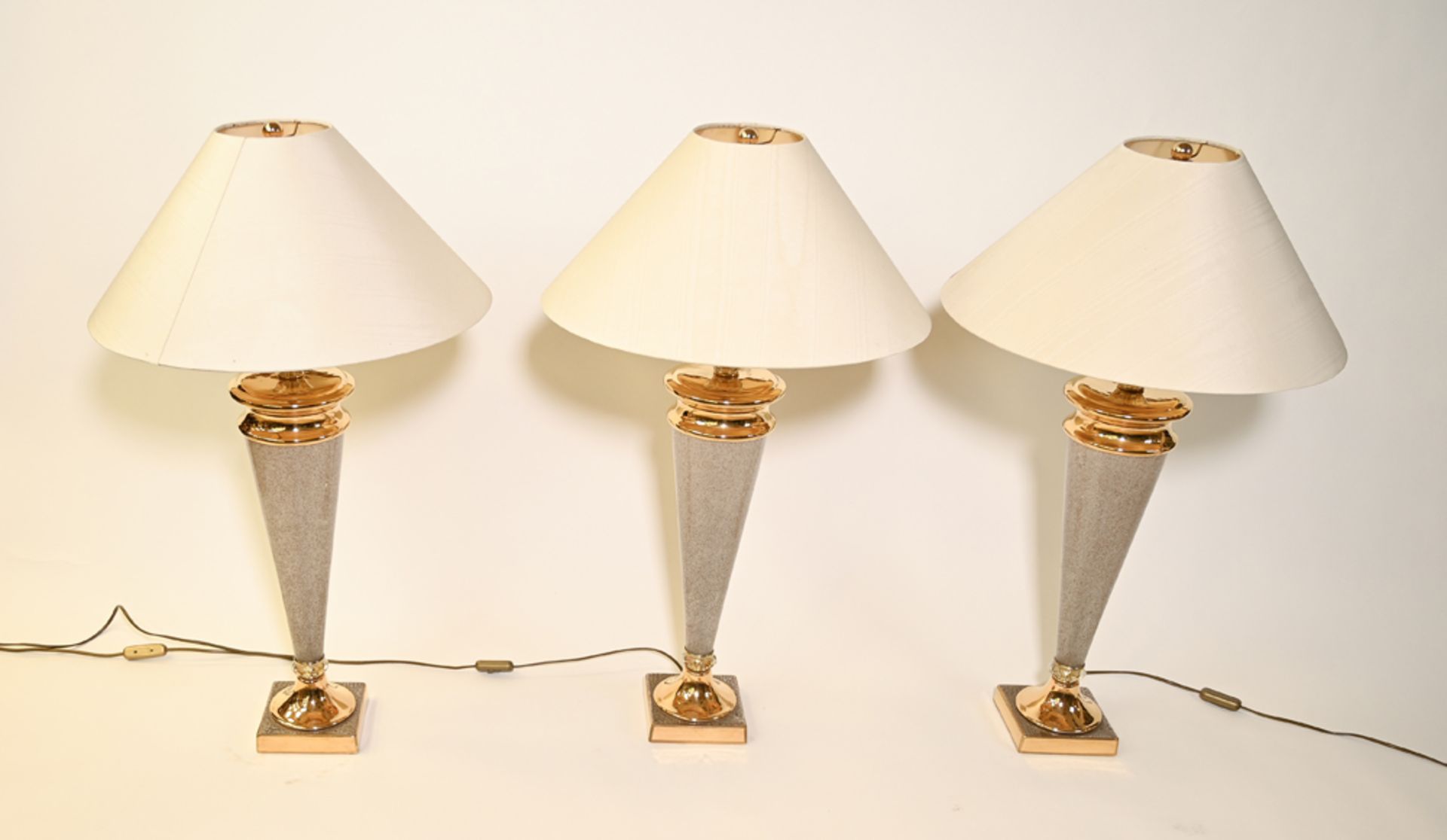 Drei Tischlampen, Sigma Elle Due, Italien