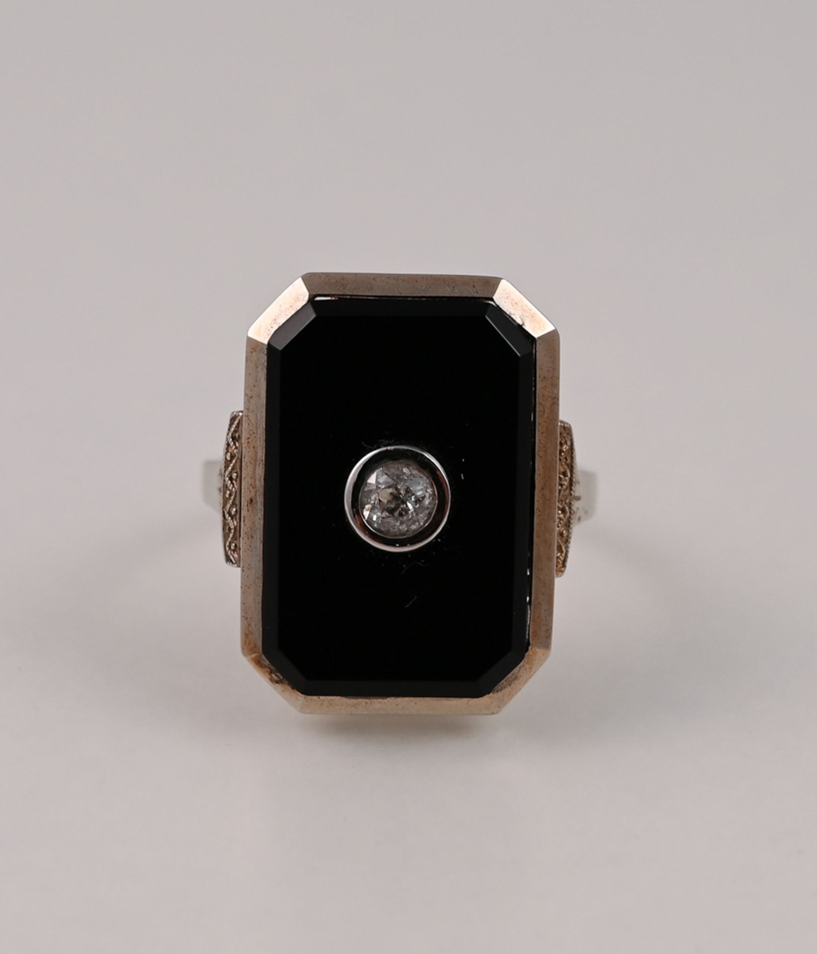 Ring, um 1940-50, 585 GG und WG