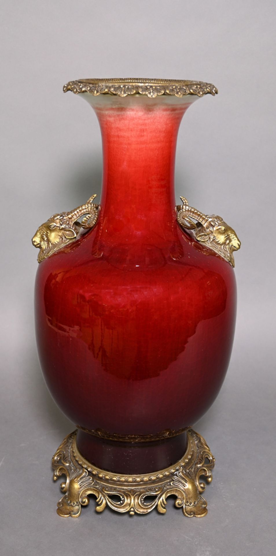 Vase, China, Porzellan, Blaumarke Ch'ien-Lung (1736-1795),