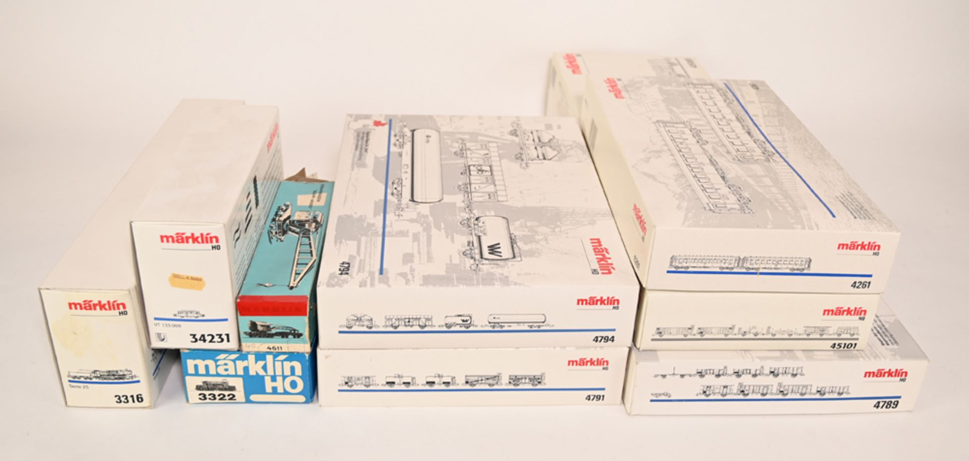 Märklin, Spur H0, je in Originalverpackung: