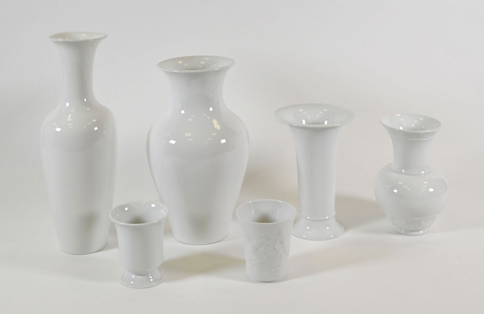 Sechs verschiedene Vasen, KPM Berlin