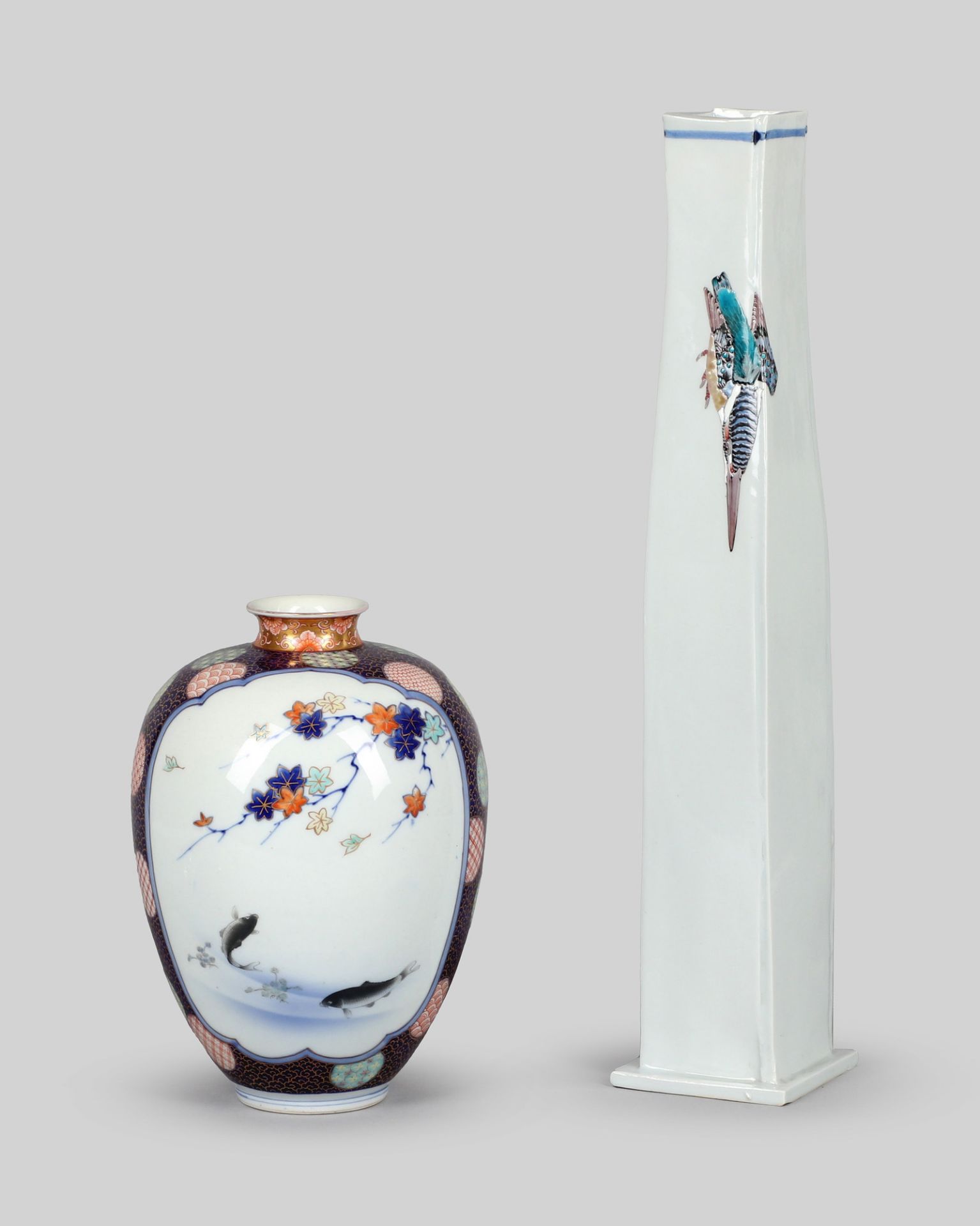 Porzellanvase, Fukagawa, Japan, um 1920