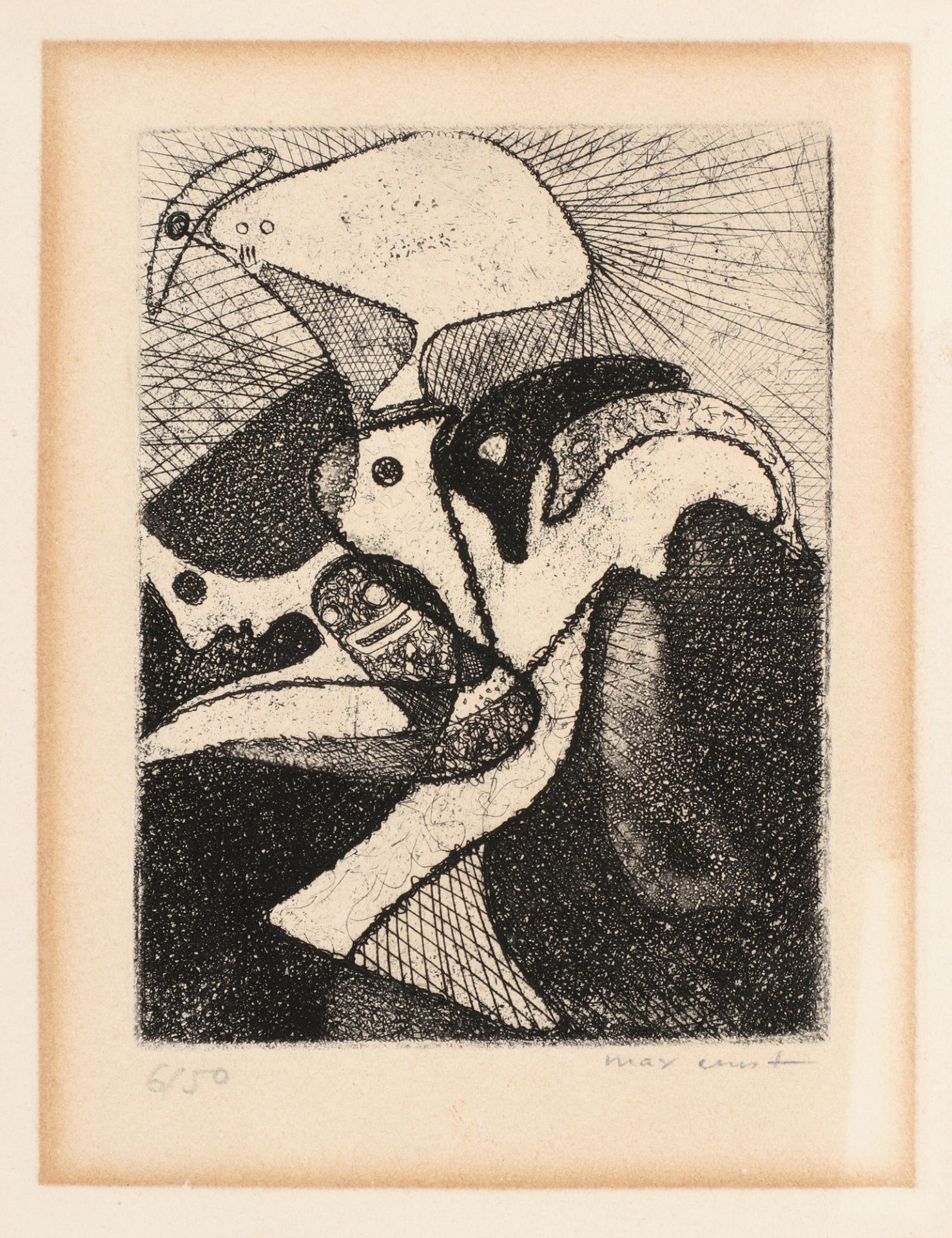 Max Ernst, r.u.handsig.
