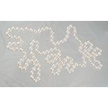 Zuchtperlcollier, aus 133 Perlen