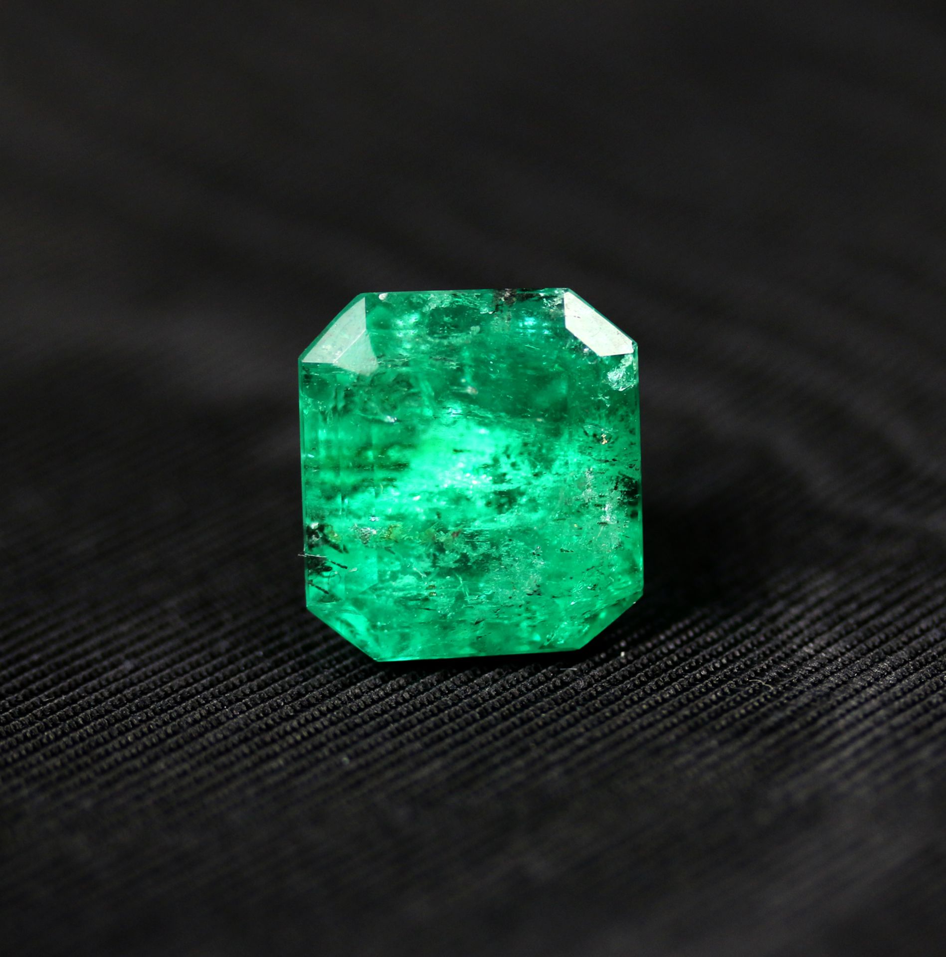 Smaragd, lose - ca. 14,95ct. - Bild 2 aus 8