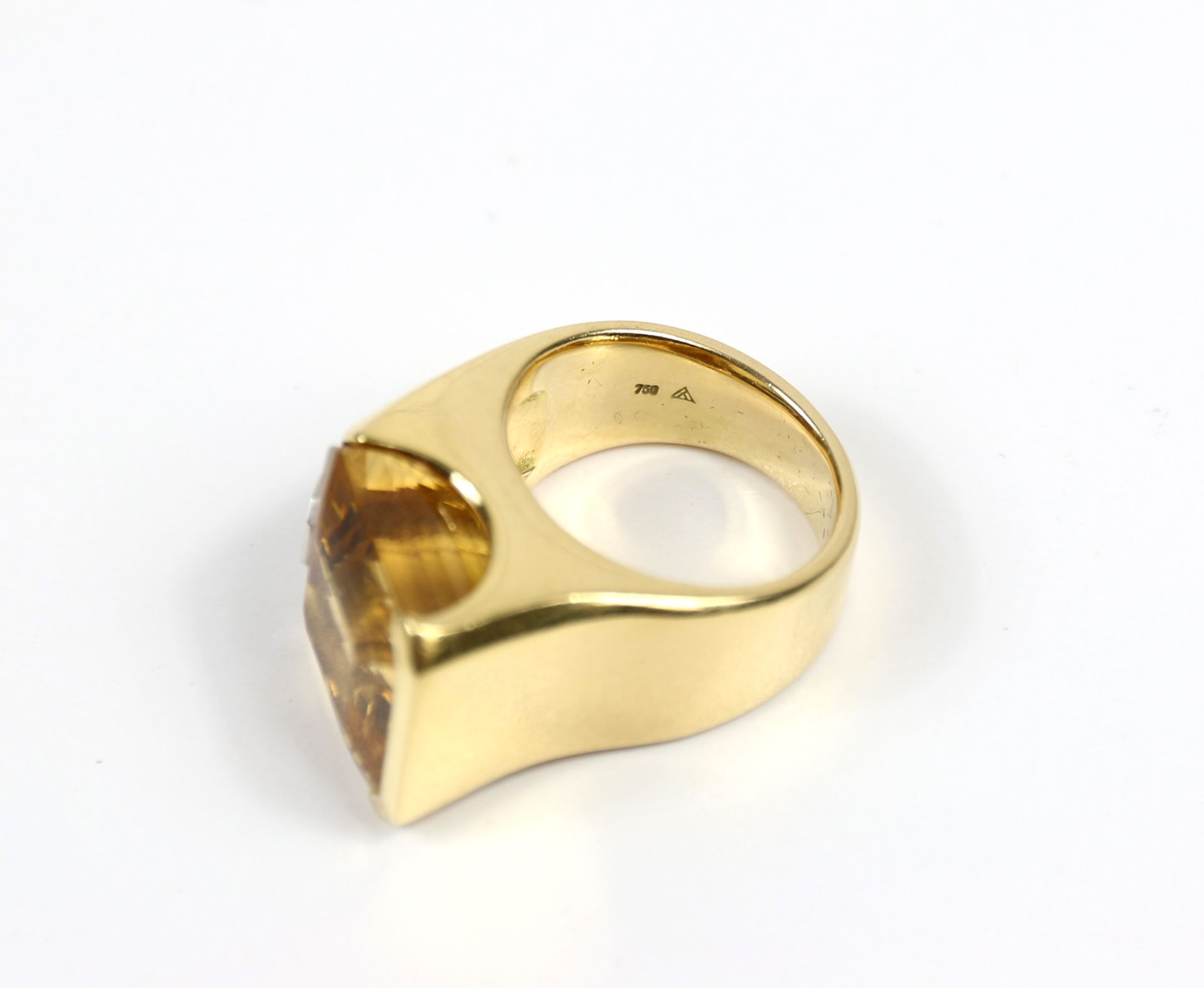 Ring mit Goldtopas - Bild 2 aus 5