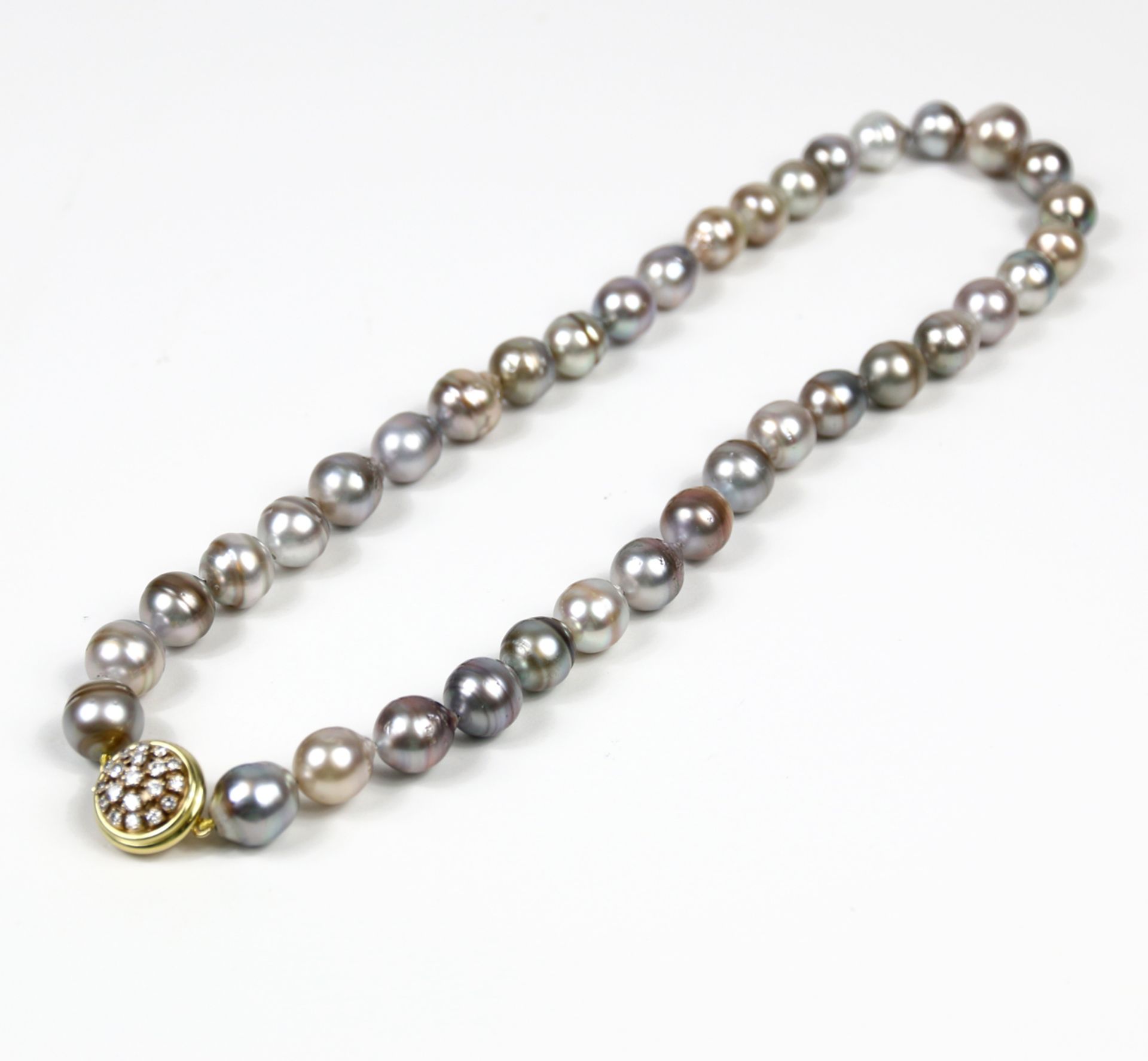 Perlenkette mit Brillant-Verschluss - Image 4 of 6
