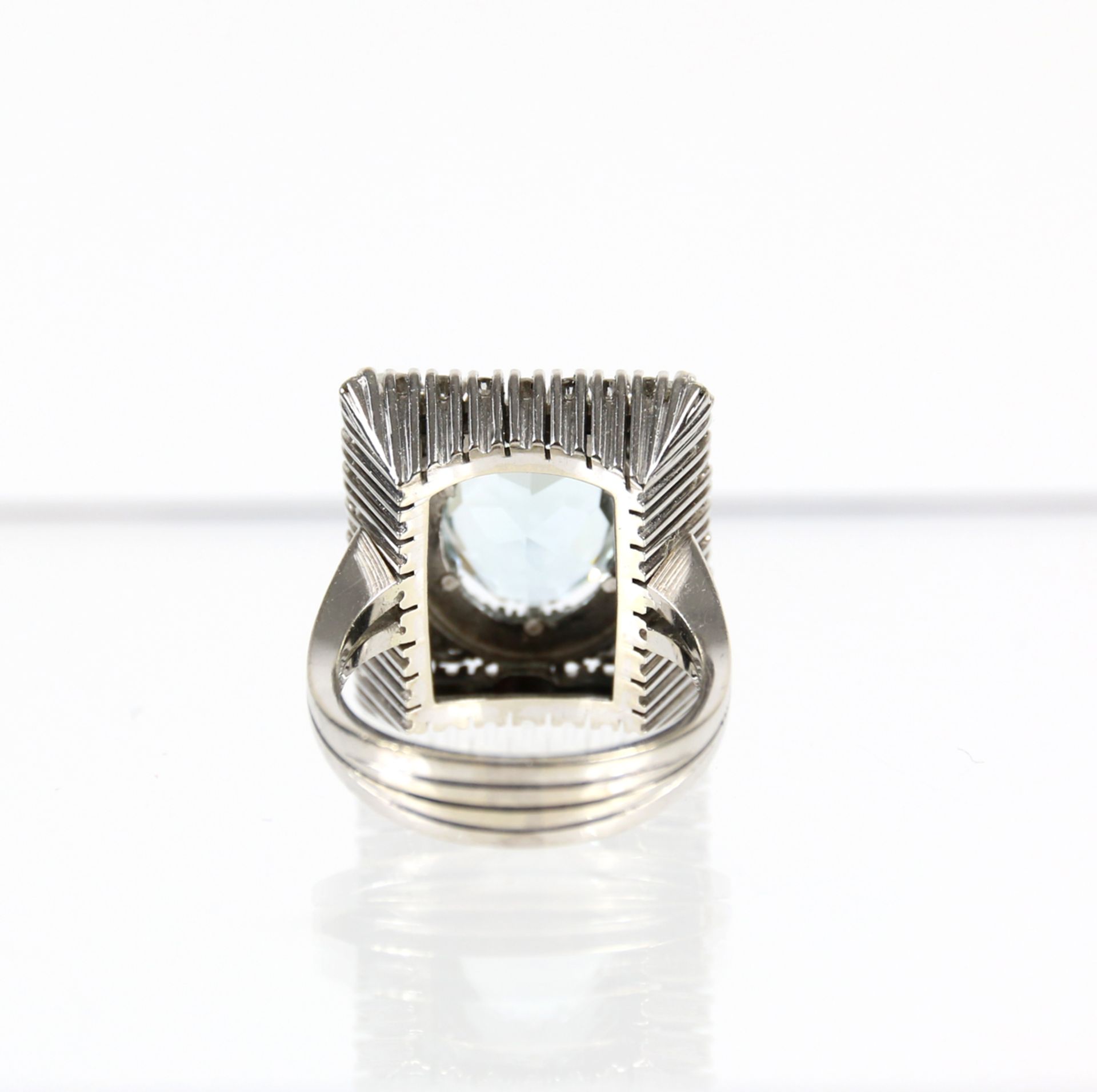 Ring mit Aquamarin ca. 7,5ct. - Bild 3 aus 6