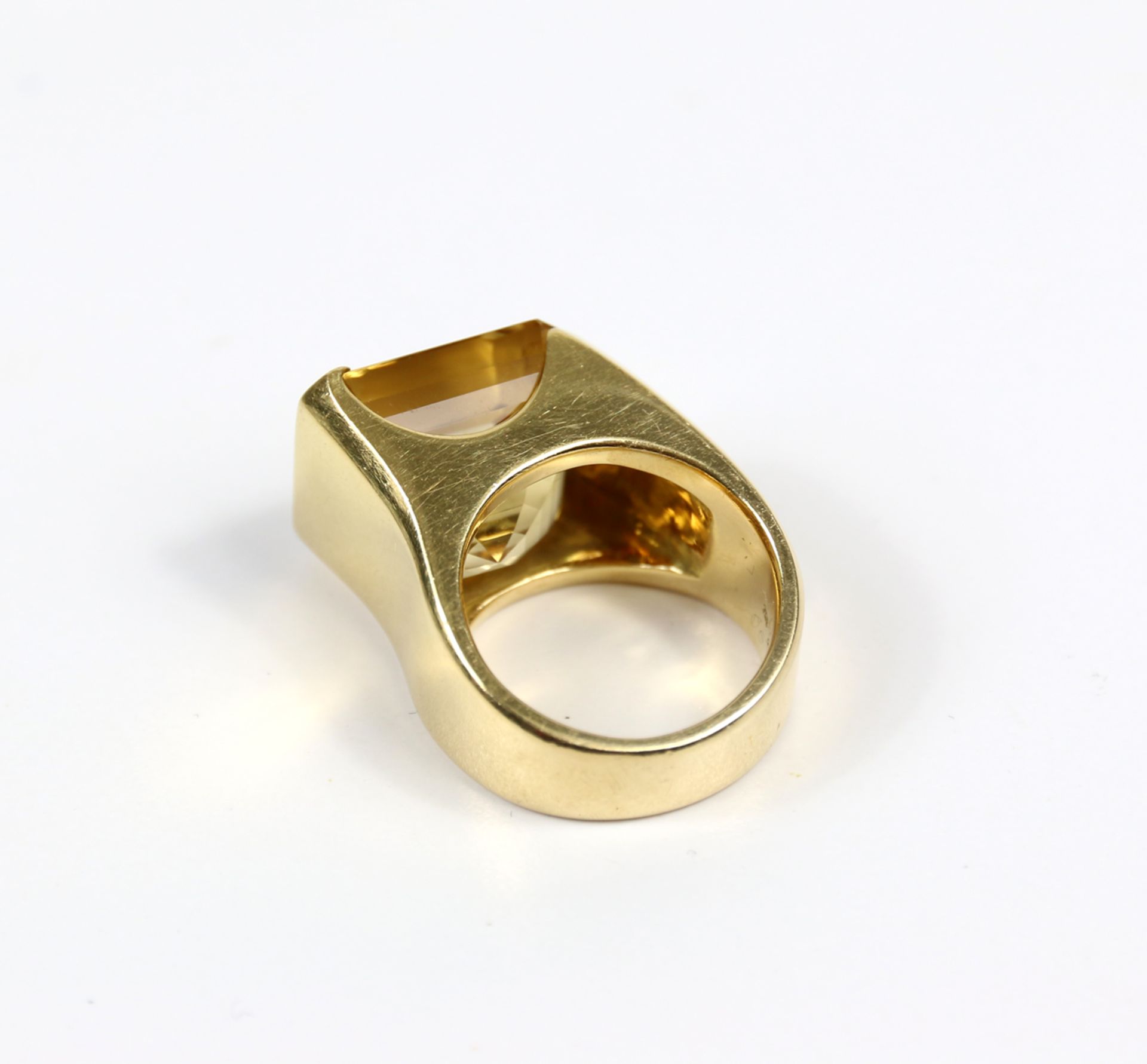 Ring mit Goldtopas - Bild 5 aus 5