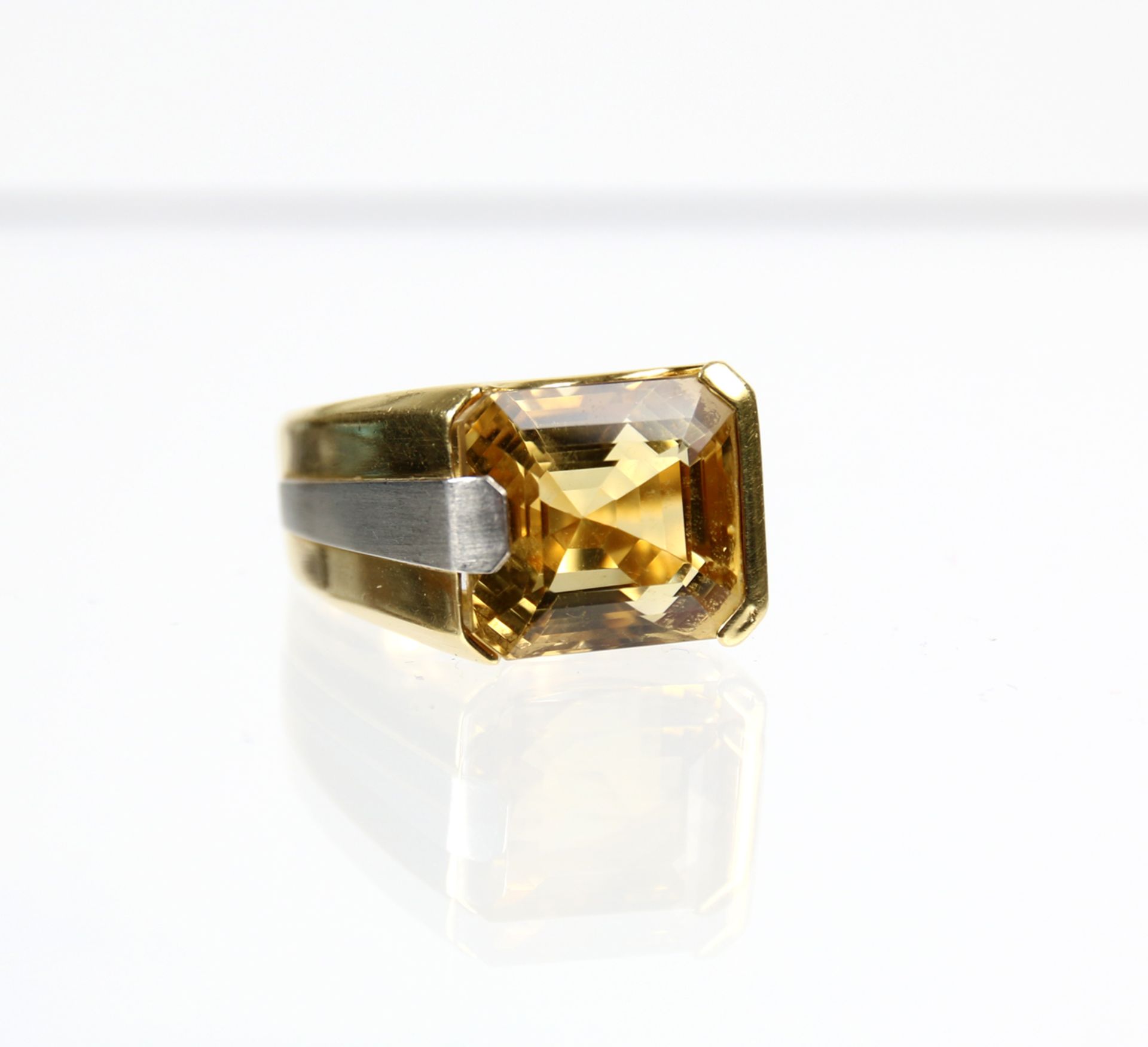 Ring mit Goldtopas - Bild 4 aus 5