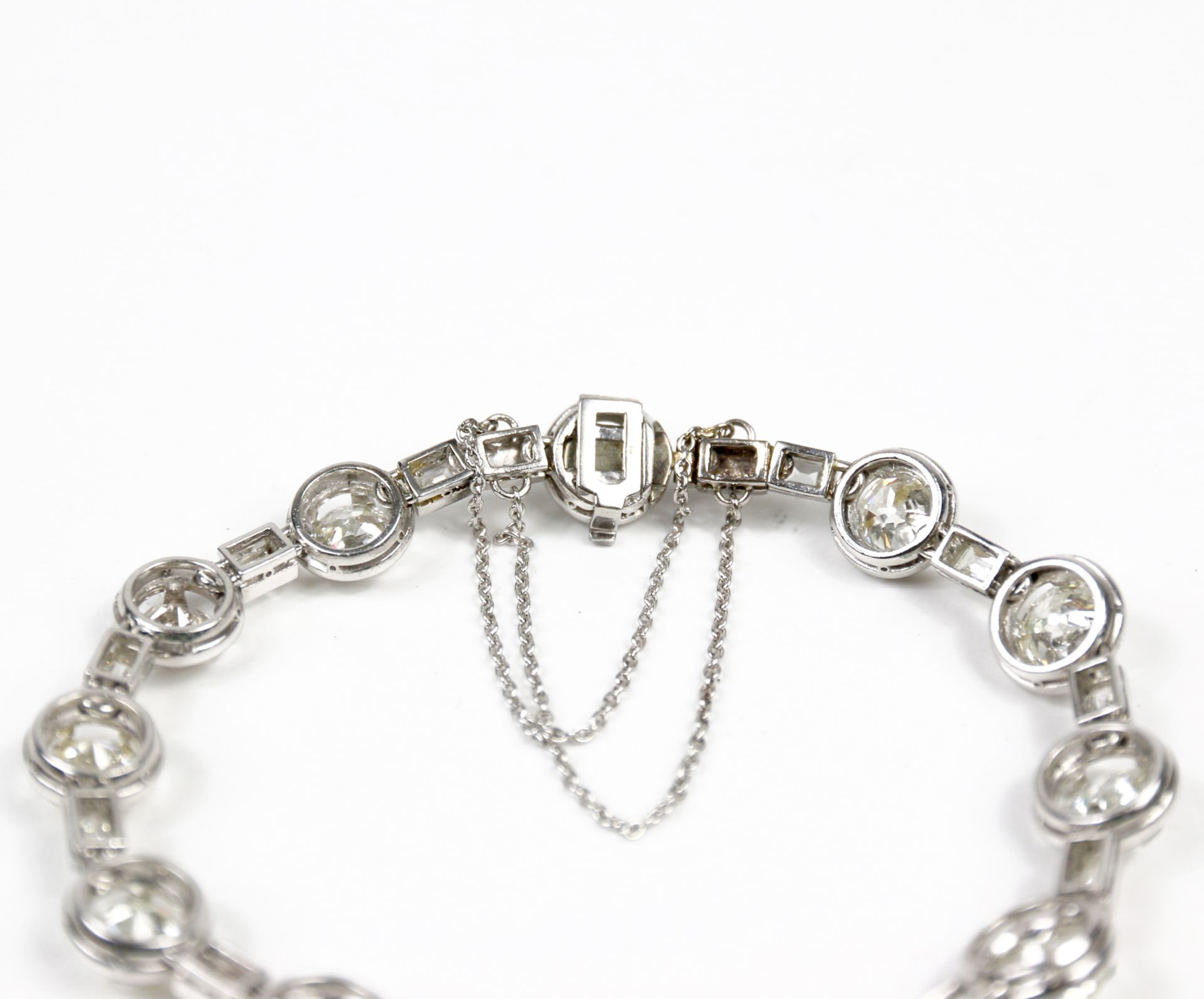 Platin Diamant-Armband ca. 14,5ct. - Image 9 of 13