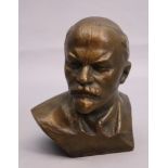 Bronzebüste von Lenin, UdSSR Mitte des 20.Jh.