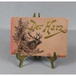 Der Harz, Bildersammlung um 1900 als Leporellos, zahlreich farbige Abbildungen,