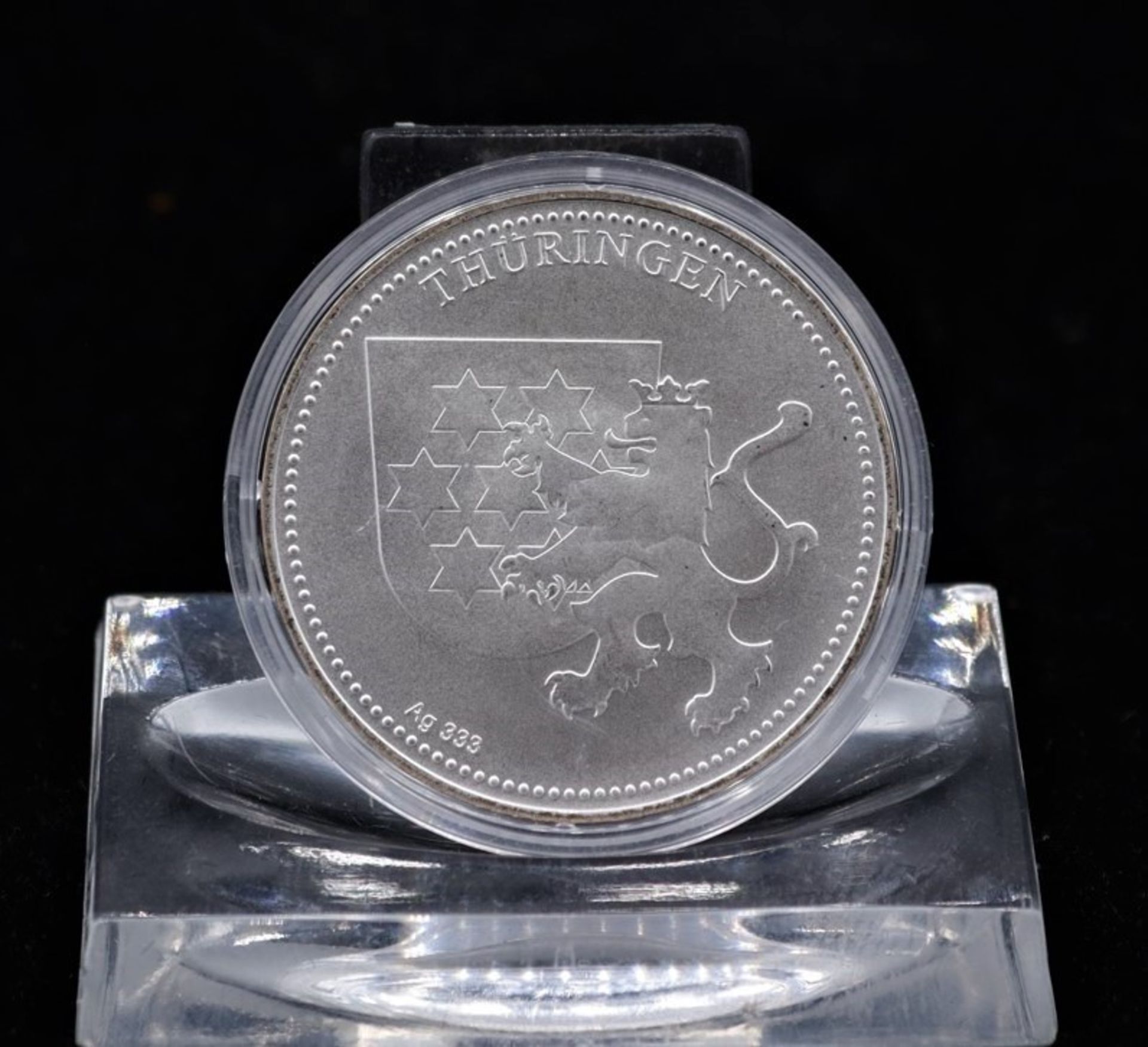 Silbermedaille Thüringen, AG 333 S,  Silber, - Bild 2 aus 2