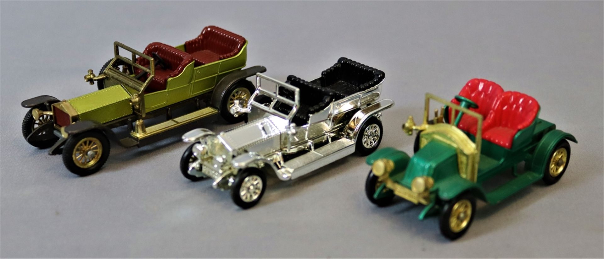 Konvolut von 3 Matchbox-Cabrios 70/80er Jahre, Fahrzeugart Rolls Royce, England der 80er Jahre, Eis