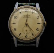Herren Armbanduhr ohne Armband 50/60er Jahre, Swiss Made, Marke Mirka I5 jeweils auf dem Ziffernbla