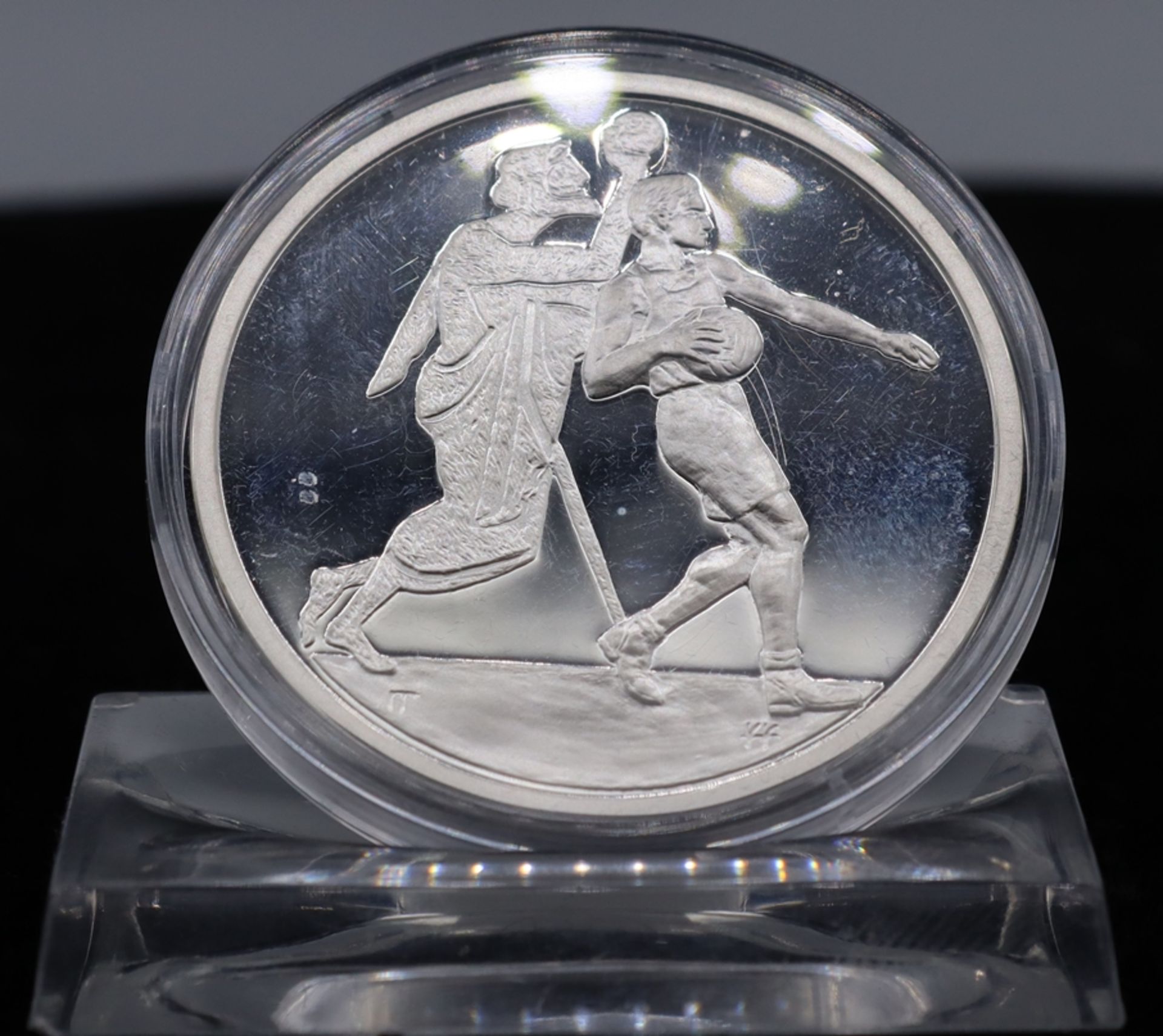 Silbermünze 10 Euro 2004, Olympiade Athen, Handball, - Bild 2 aus 2