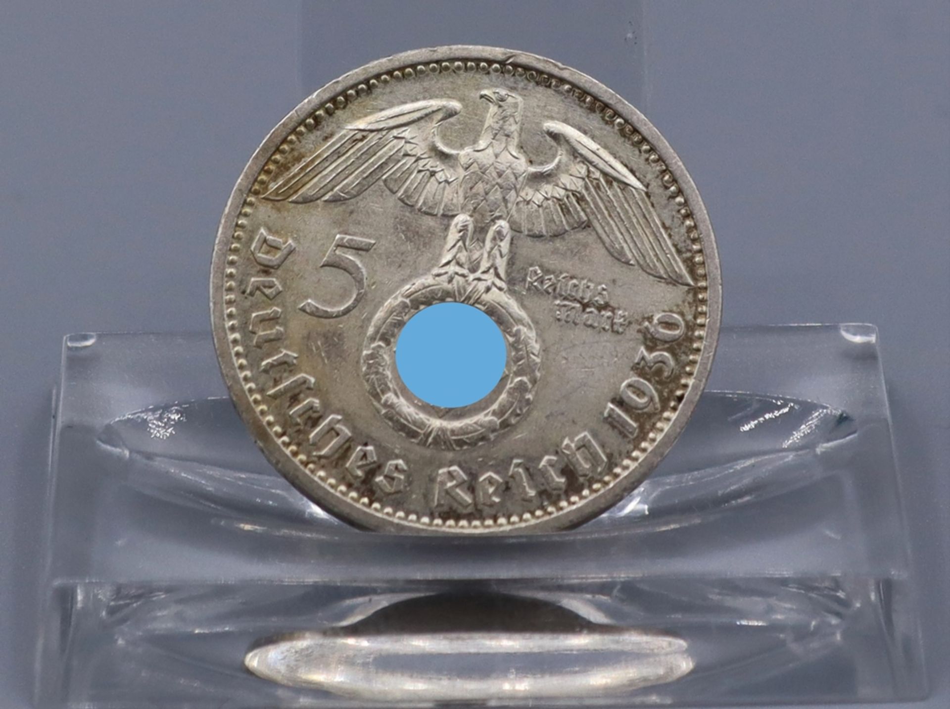 5 RM v. 1936, Silbermünze,  - Bild 2 aus 3