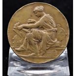 Erinnerungsmedaille Weltausstellung Paris 19.Jh., Bronzeguss,